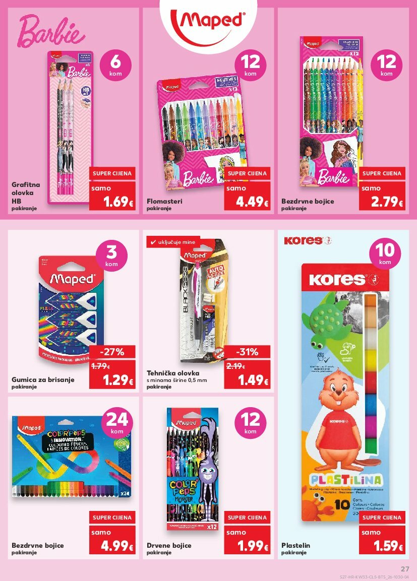 kaufland - Prelistajte katalog Kaufland - Sve za školu od A do Ž, vrijedi od 11.08. do 14.09. - page: 27