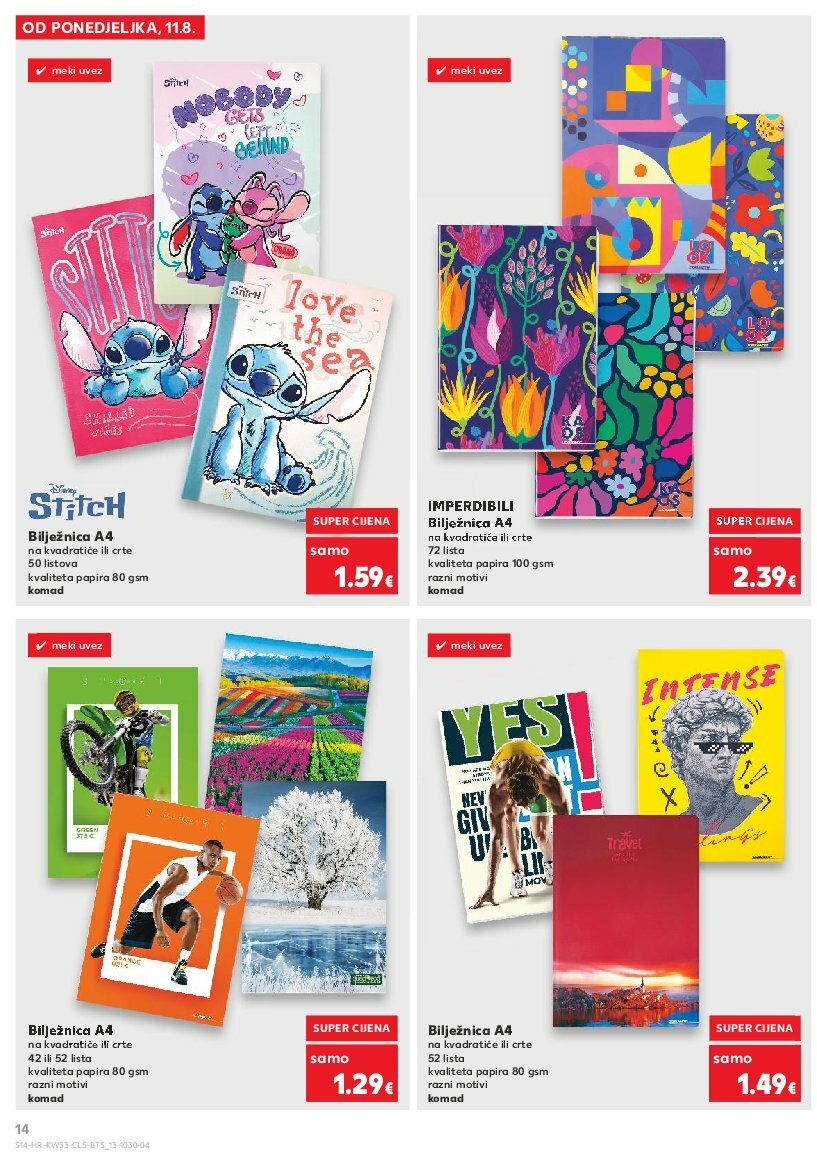 kaufland - Prelistajte katalog Kaufland - Sve za školu od A do Ž, vrijedi od 11.08. do 14.09. - page: 14