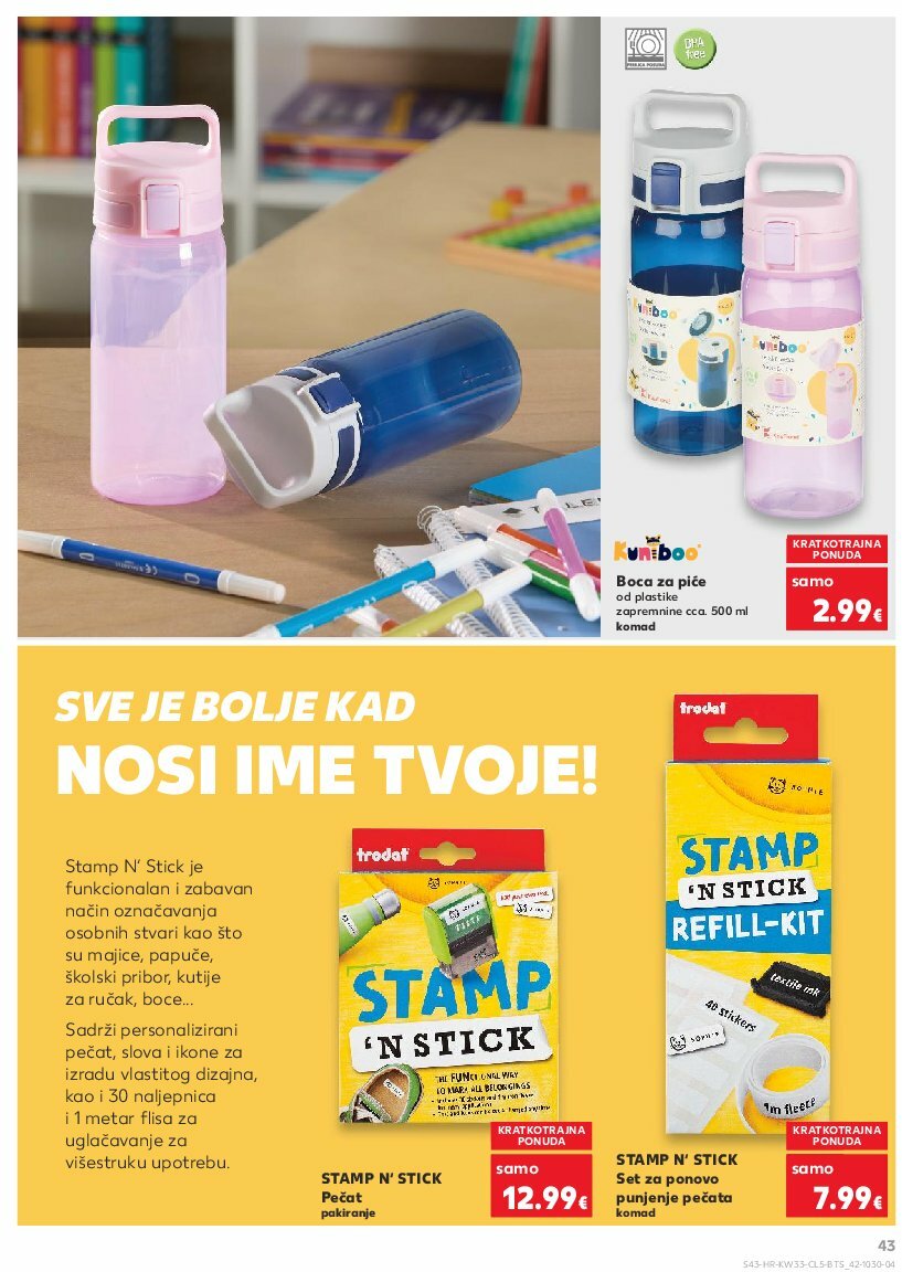 kaufland - Prelistajte katalog Kaufland - Sve za školu od A do Ž, vrijedi od 11.08. do 14.09. - page: 43