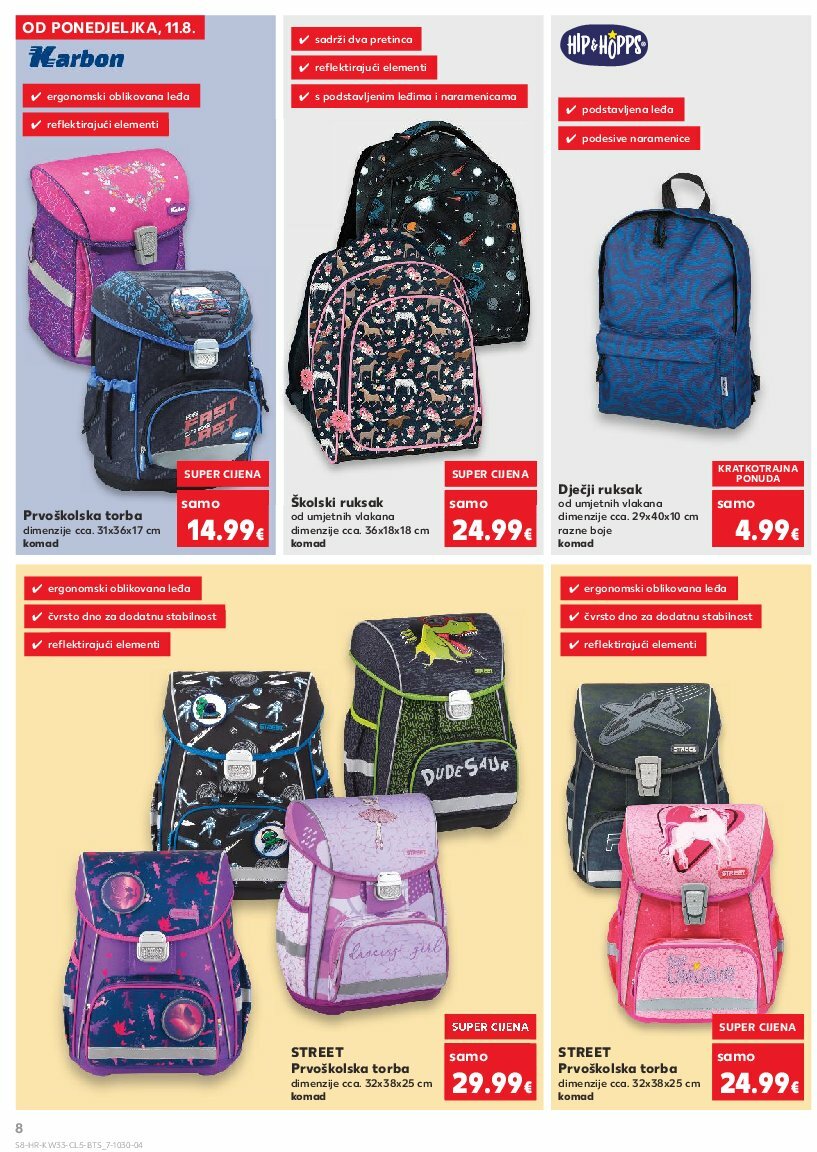 kaufland - Prelistajte katalog Kaufland - Sve za školu od A do Ž, vrijedi od 11.08. do 14.09. - page: 8
