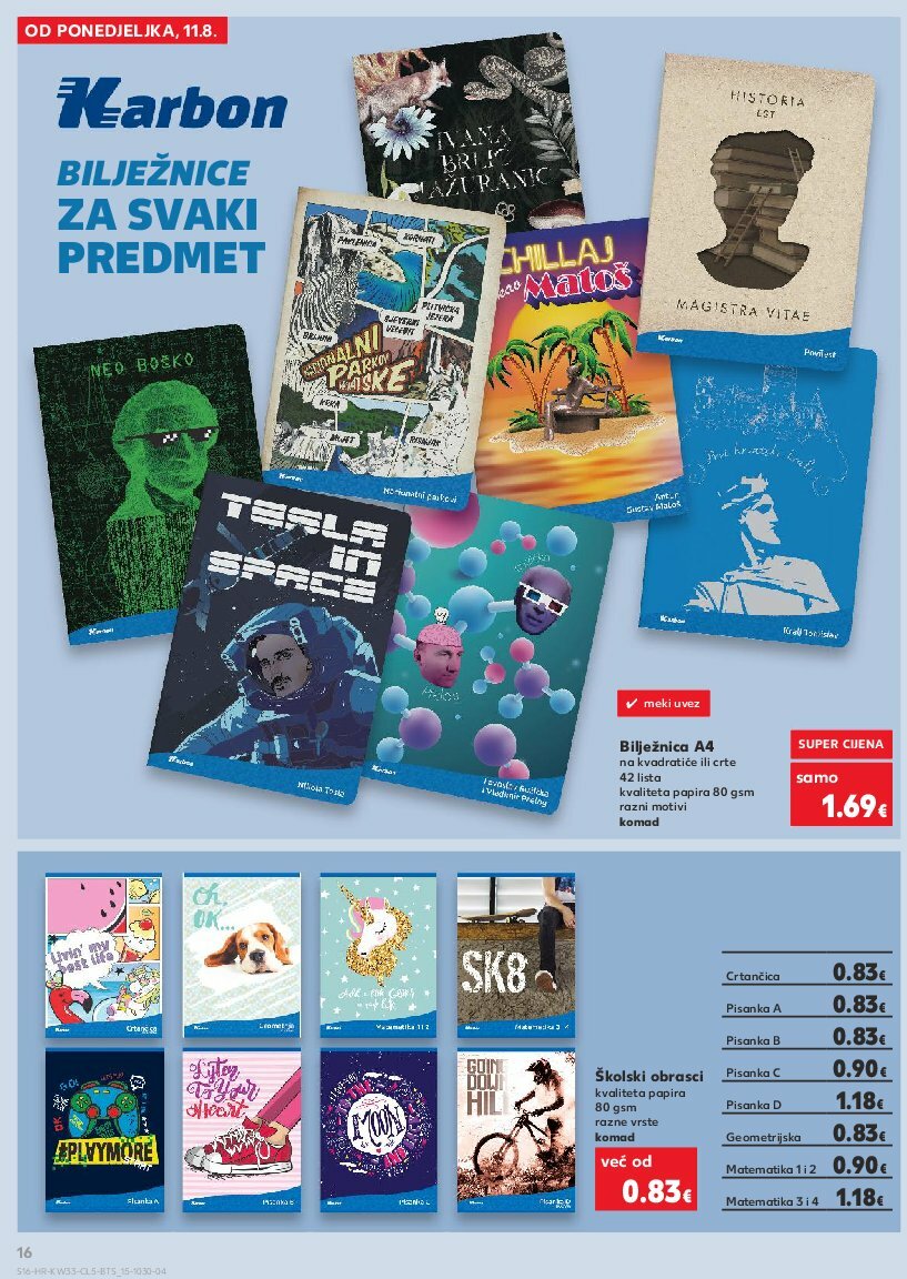 kaufland - Prelistajte katalog Kaufland - Sve za školu od A do Ž, vrijedi od 11.08. do 14.09. - page: 16