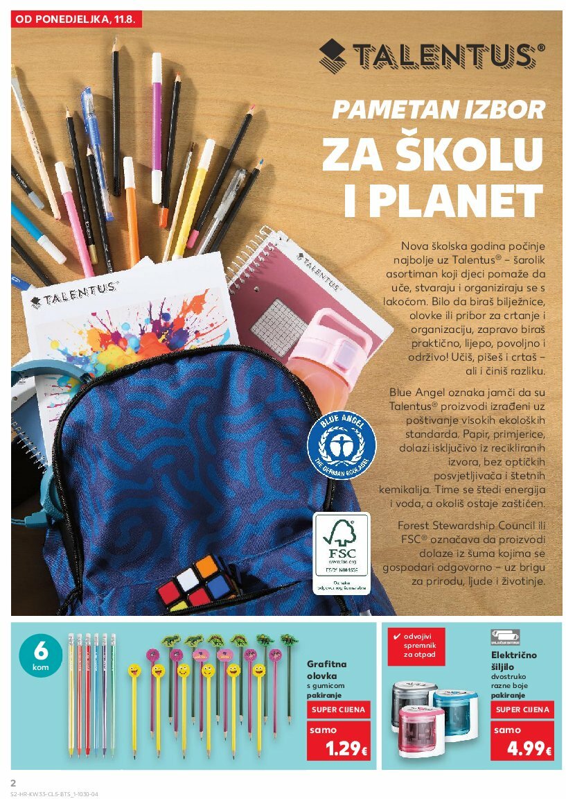 kaufland - Prelistajte katalog Kaufland - Sve za školu od A do Ž, vrijedi od 11.08. do 14.09. - page: 2