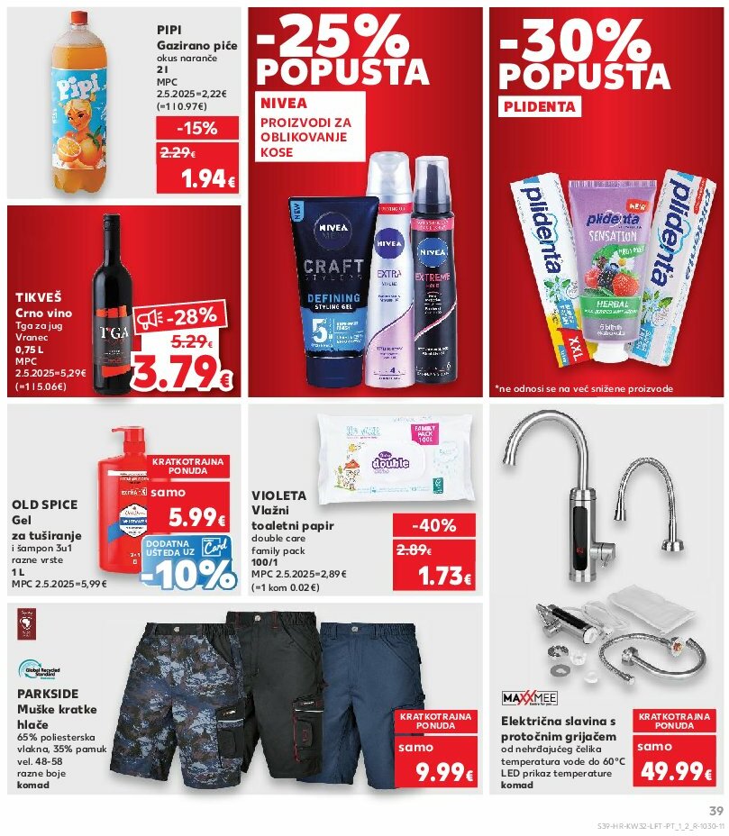 kaufland - Prelistajte katalog Kaufland, vrijedi od 06.08. do 12.08. - page: 39
