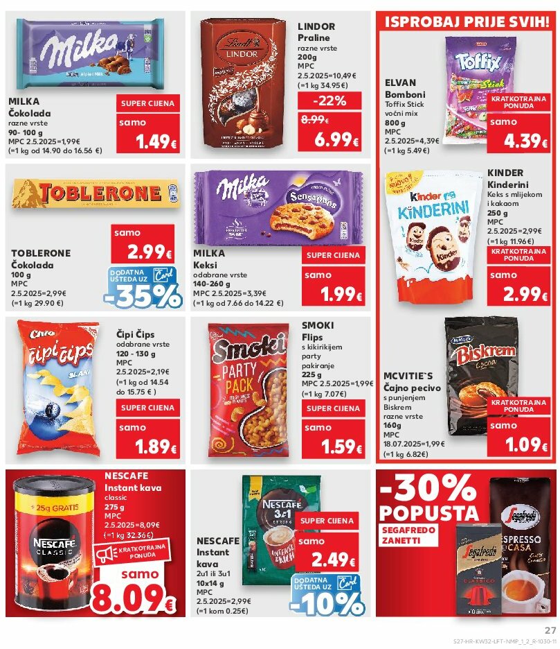 kaufland - Prelistajte katalog Kaufland, vrijedi od 06.08. do 12.08. - page: 27