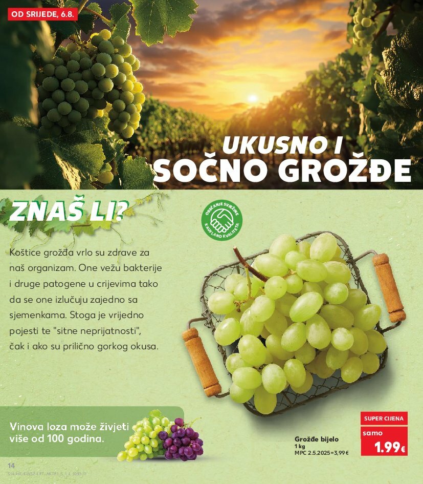 kaufland - Prelistajte katalog Kaufland, vrijedi od 06.08. do 12.08. - page: 14