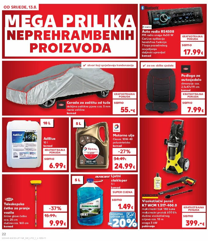 kaufland - Prelistajte katalog Kaufland, vrijedi od 13.08. do 19.08. - page: 22