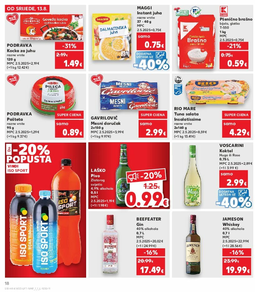 kaufland - Prelistajte katalog Kaufland, vrijedi od 13.08. do 19.08. - page: 18