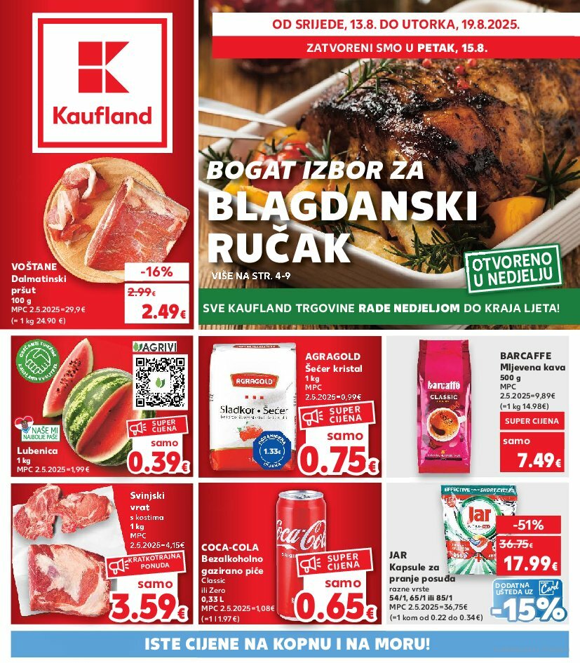 kaufland - Prelistajte katalog Kaufland, vrijedi od 13.08. do 19.08.