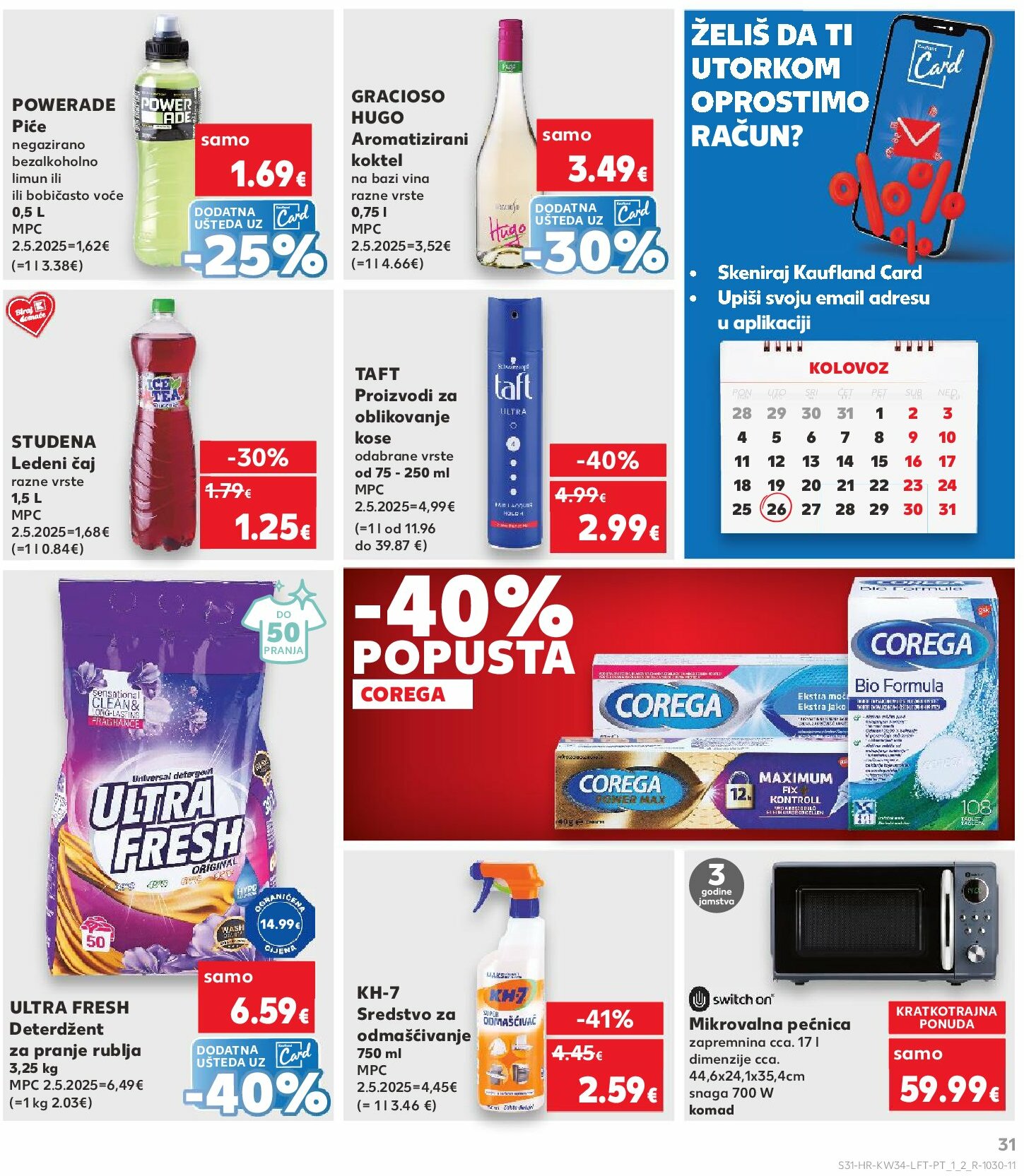 kaufland - Prelistajte katalog Kaufland - Mega Prilika, vrijedi od 20.08. do 26.08. - page: 31