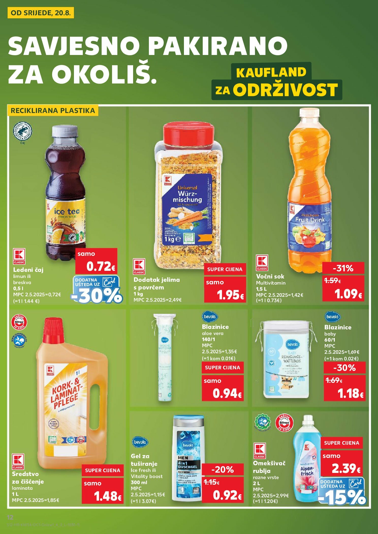 kaufland - Prelistajte katalog Kaufland - Želiš još bogatiju ponudu, vrijedi od 20.08. do 26.08. - page: 12