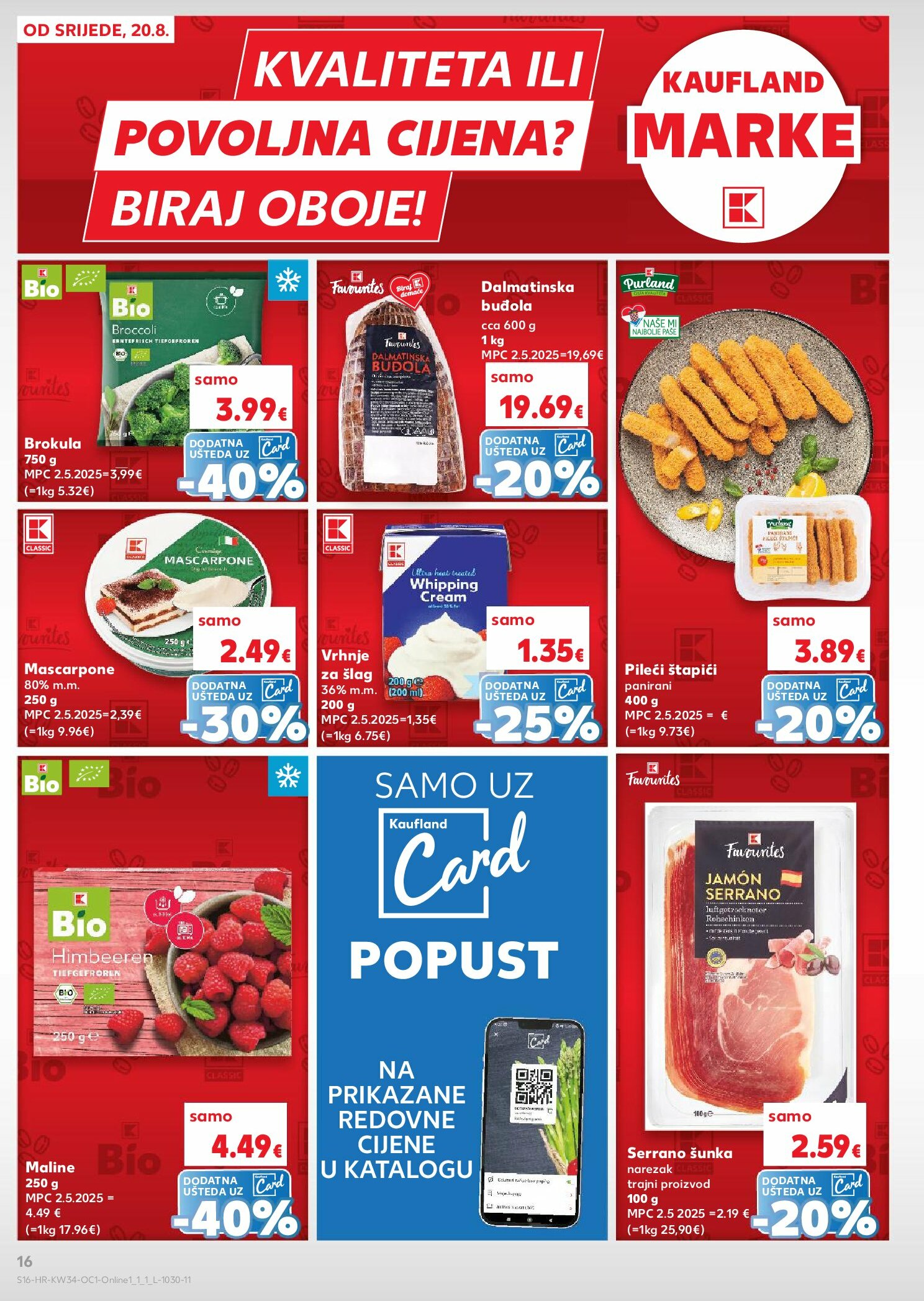 kaufland - Prelistajte katalog Kaufland - Želiš još bogatiju ponudu, vrijedi od 20.08. do 26.08. - page: 16