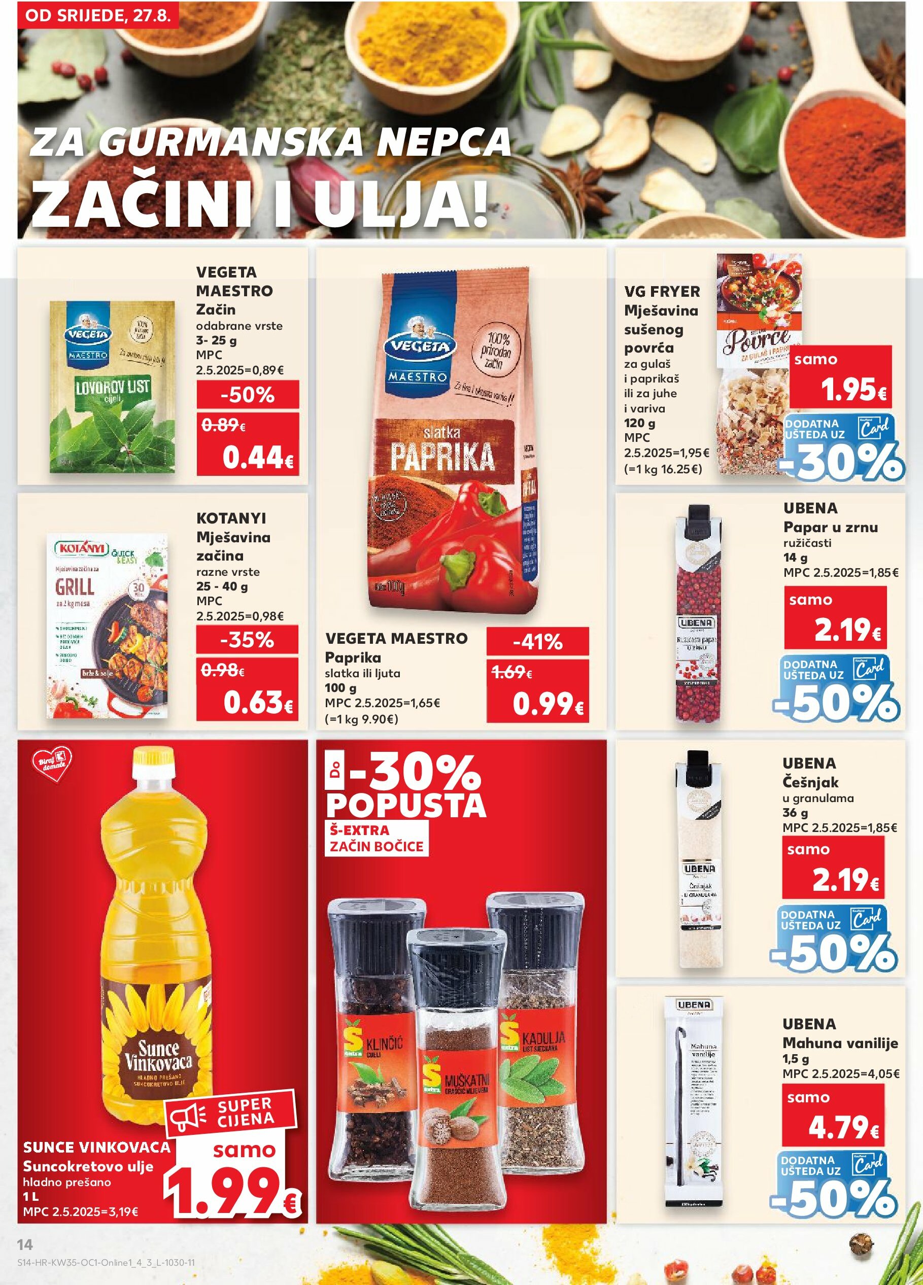 kaufland - Prelistajte katalog Kaufland - Želiš još bogatiju ponudu, vrijedi od 27.08. do 02.09. - page: 14