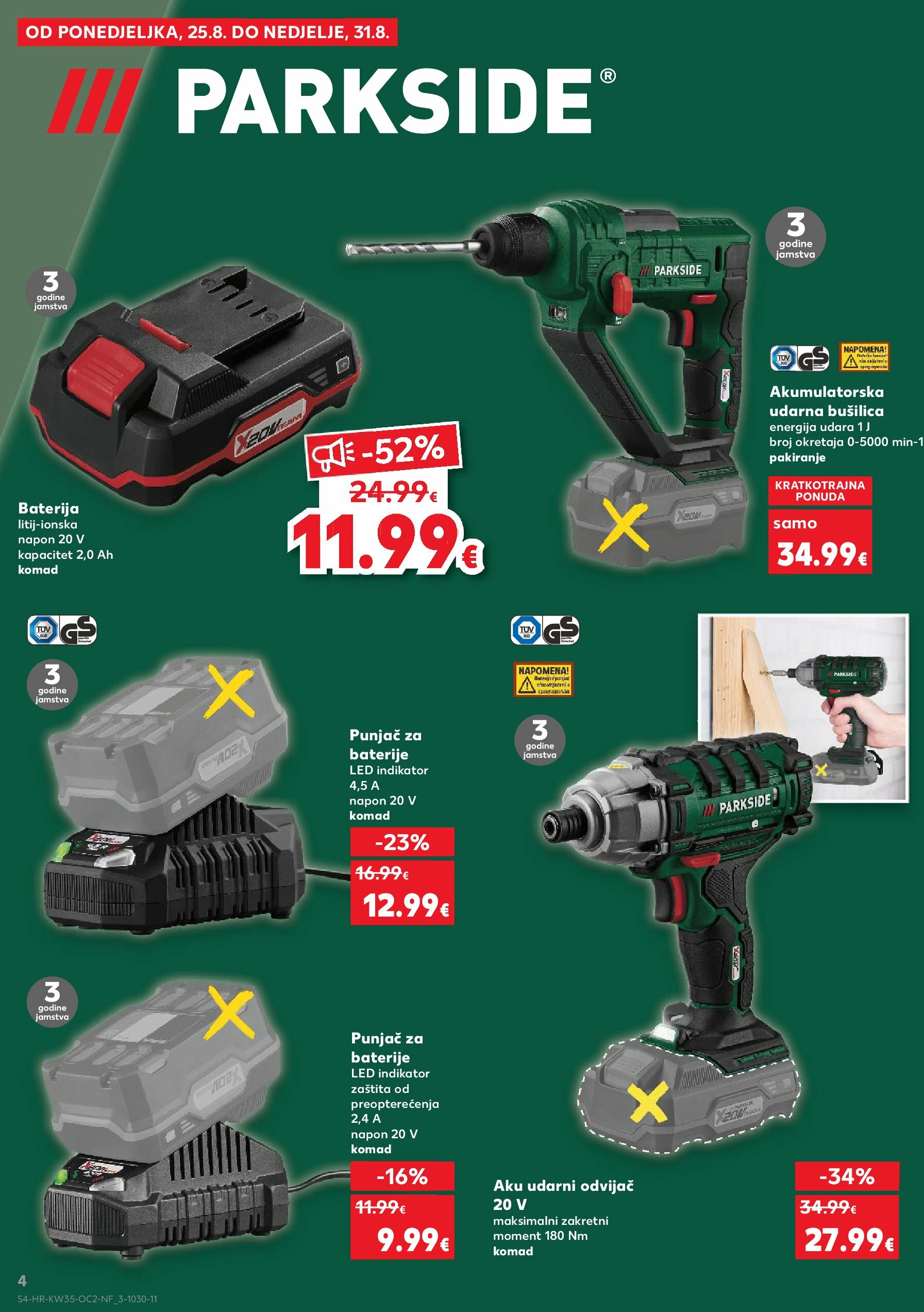 kaufland - Prelistajte katalog Kaufland - Parkside, vrijedi od 27.08. do 02.09. - page: 4