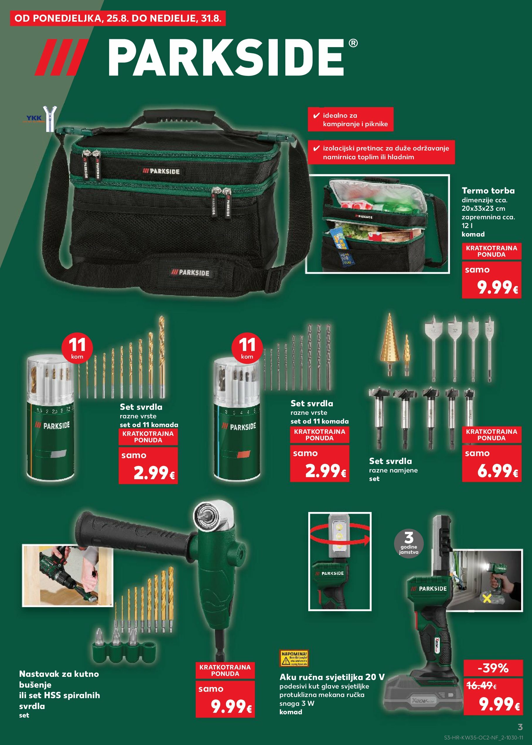 kaufland - Prelistajte katalog Kaufland - Parkside, vrijedi od 27.08. do 02.09. - page: 3