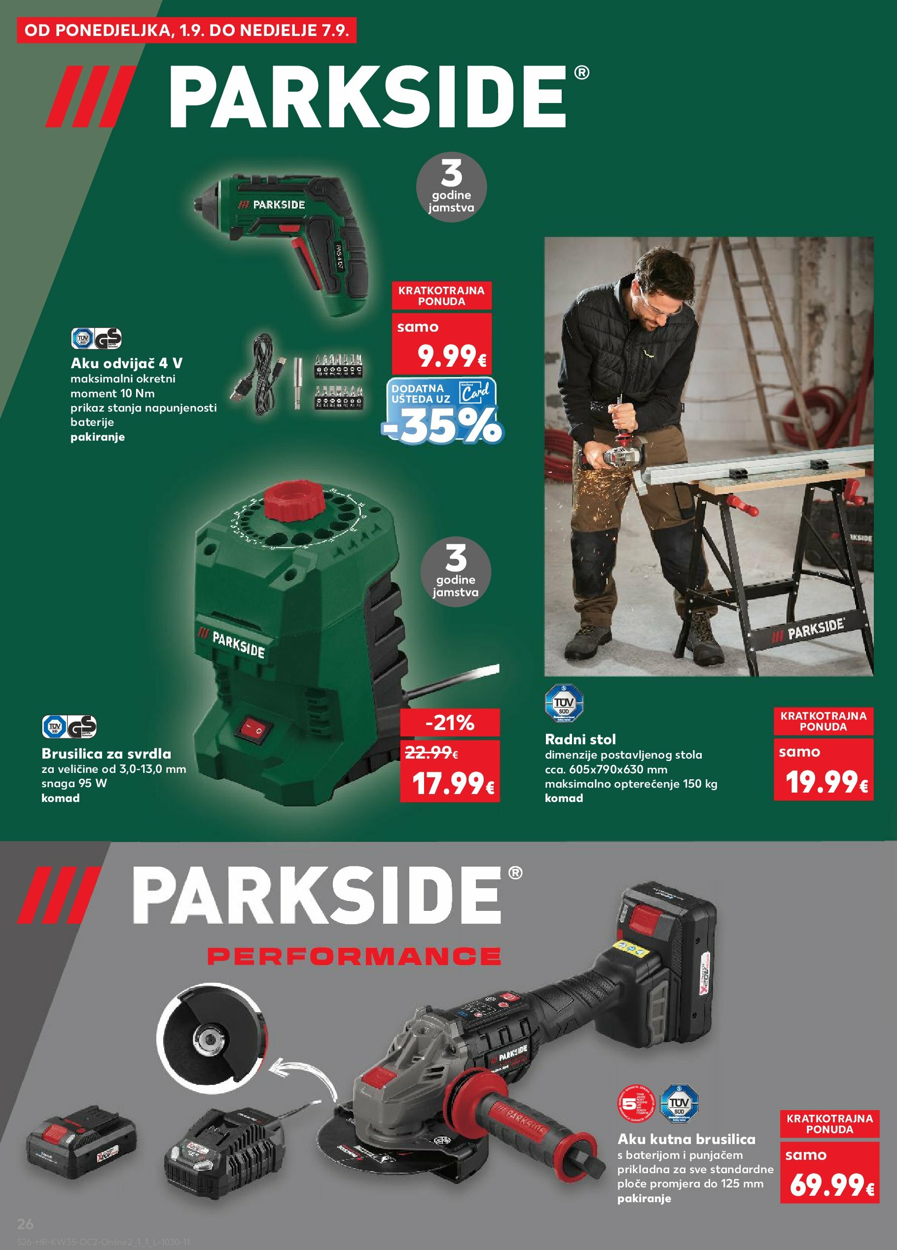 kaufland - Prelistajte katalog Kaufland - Parkside, vrijedi od 27.08. do 02.09. - page: 26
