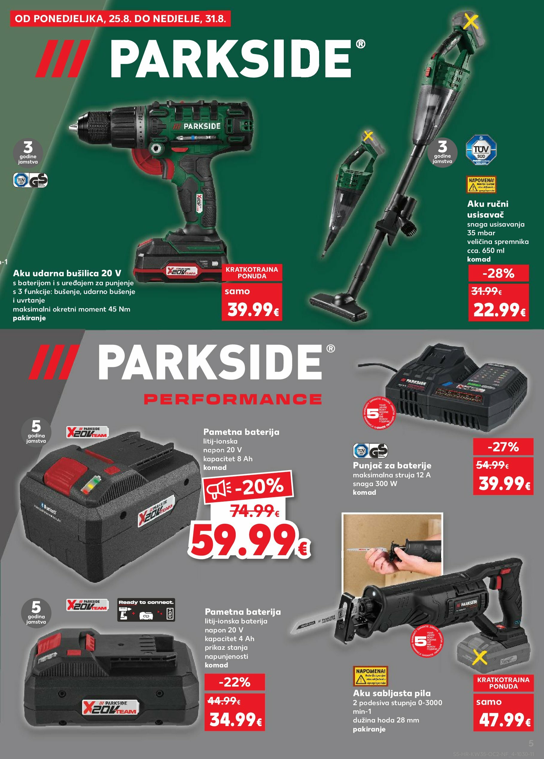 kaufland - Prelistajte katalog Kaufland - Parkside, vrijedi od 27.08. do 02.09. - page: 5