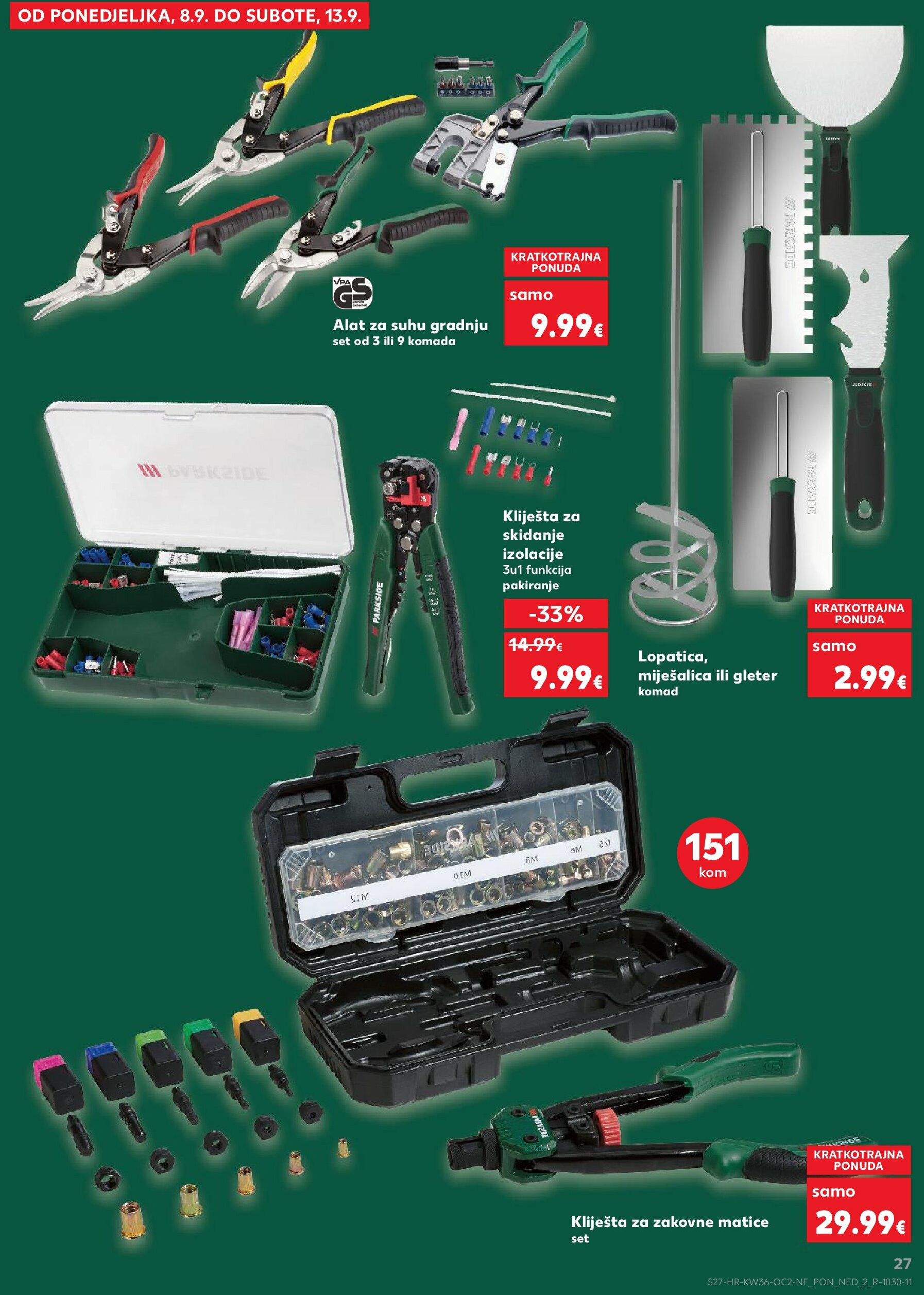 kaufland - Prelistajte katalog Kaufland - Neprehrambenih proizvoda, vrijedi od 03.09. do 09.09. - page: 27