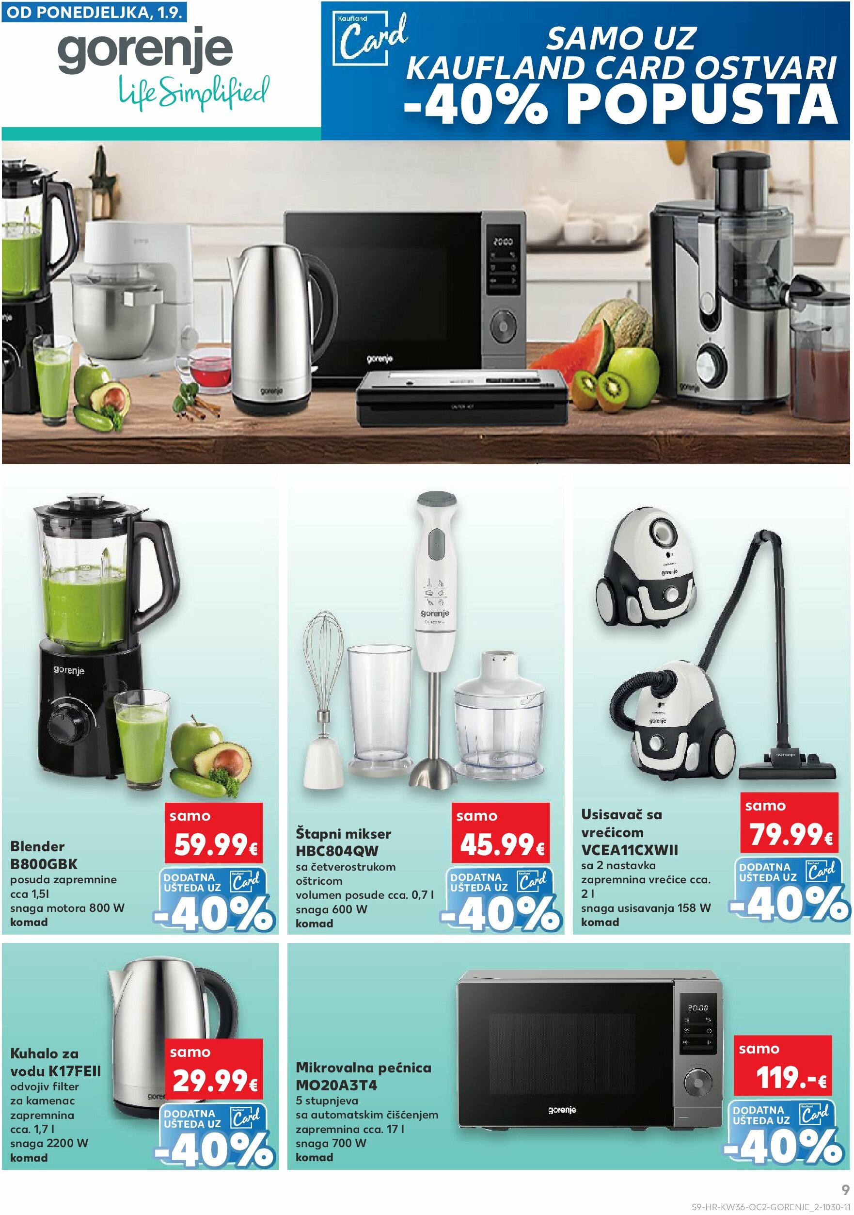 kaufland - Prelistajte katalog Kaufland - Neprehrambenih proizvoda, vrijedi od 03.09. do 09.09. - page: 9