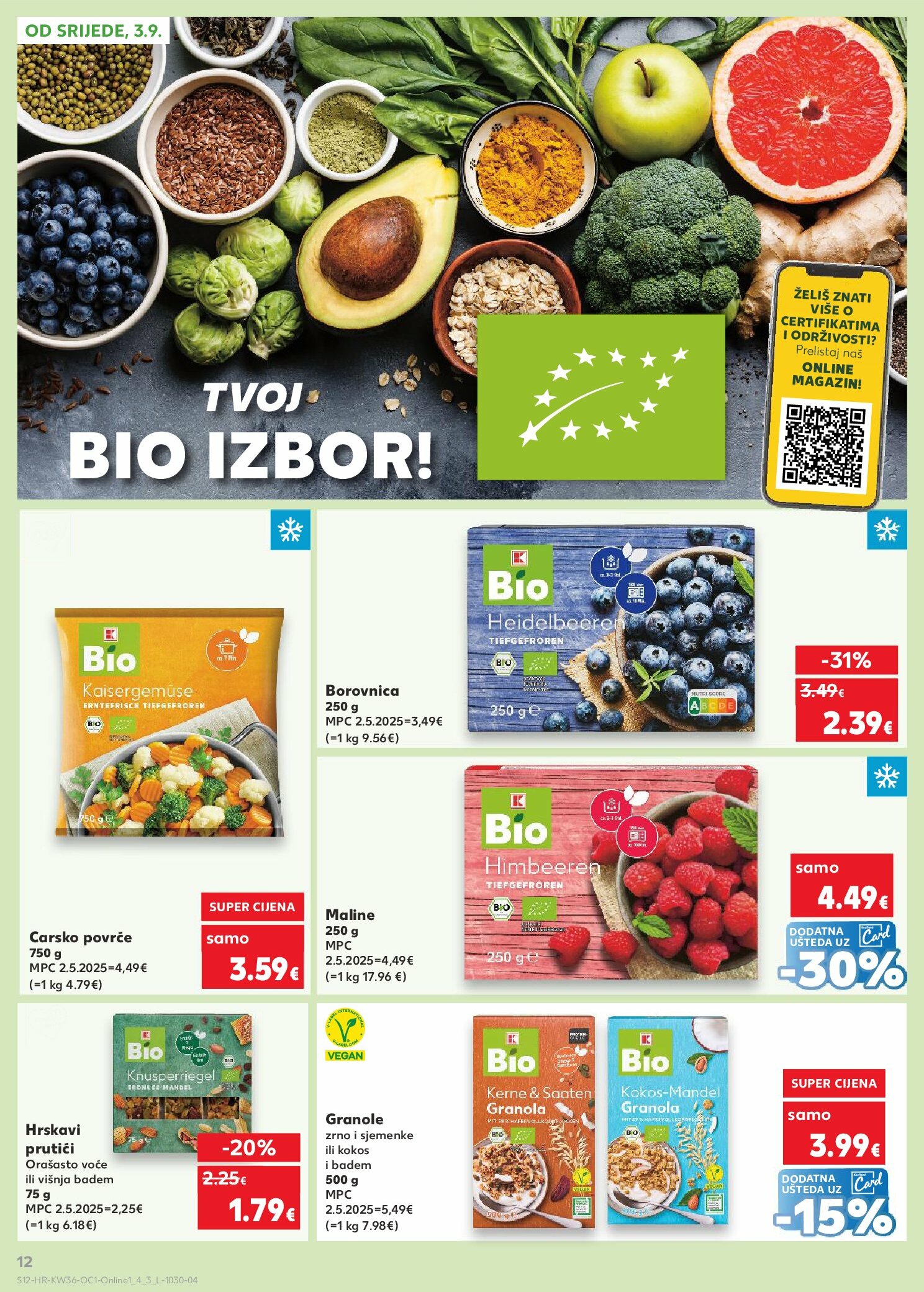 kaufland - Prelistajte katalog Kaufland - Želiš još bogatiju ponudu, vrijedi od 03.09. do 09.09. - page: 12