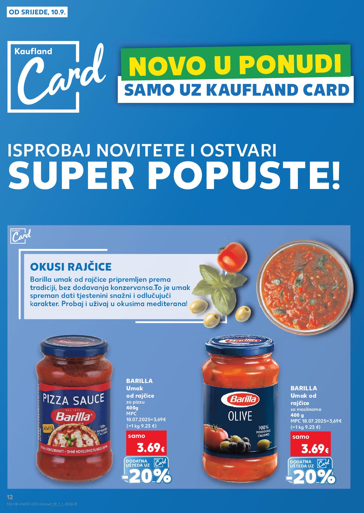 kaufland - Prelistajte katalog Kaufland - Želiš još bogatiju ponudu, vrijedi od 08.09. do 13.09. - page: 12