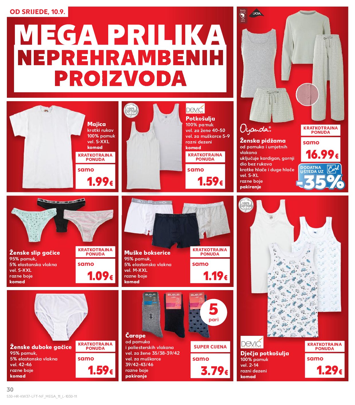 kaufland - Prelistajte katalog Kaufland, vrijedi od 10.09. do 16.09. - page: 30 kaufland - Prelistajte katalog Kaufland, vrijedi od 10.09. do 16.09. - page: 30