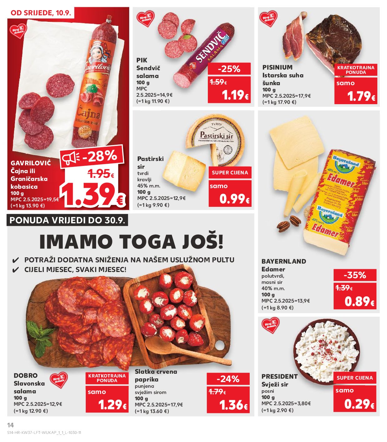 kaufland - Prelistajte katalog Kaufland, vrijedi od 10.09. do 16.09. - page: 14 kaufland - Prelistajte katalog Kaufland, vrijedi od 10.09. do 16.09. - page: 14