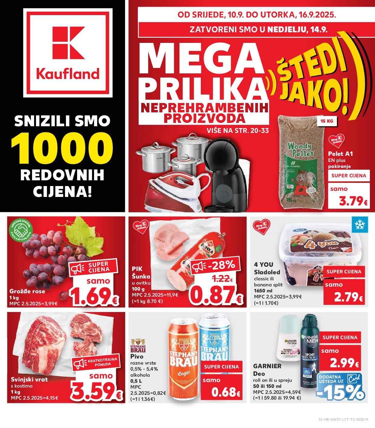 kaufland - Prelistajte katalog Kaufland, vrijedi od 10.09. do 16.09.