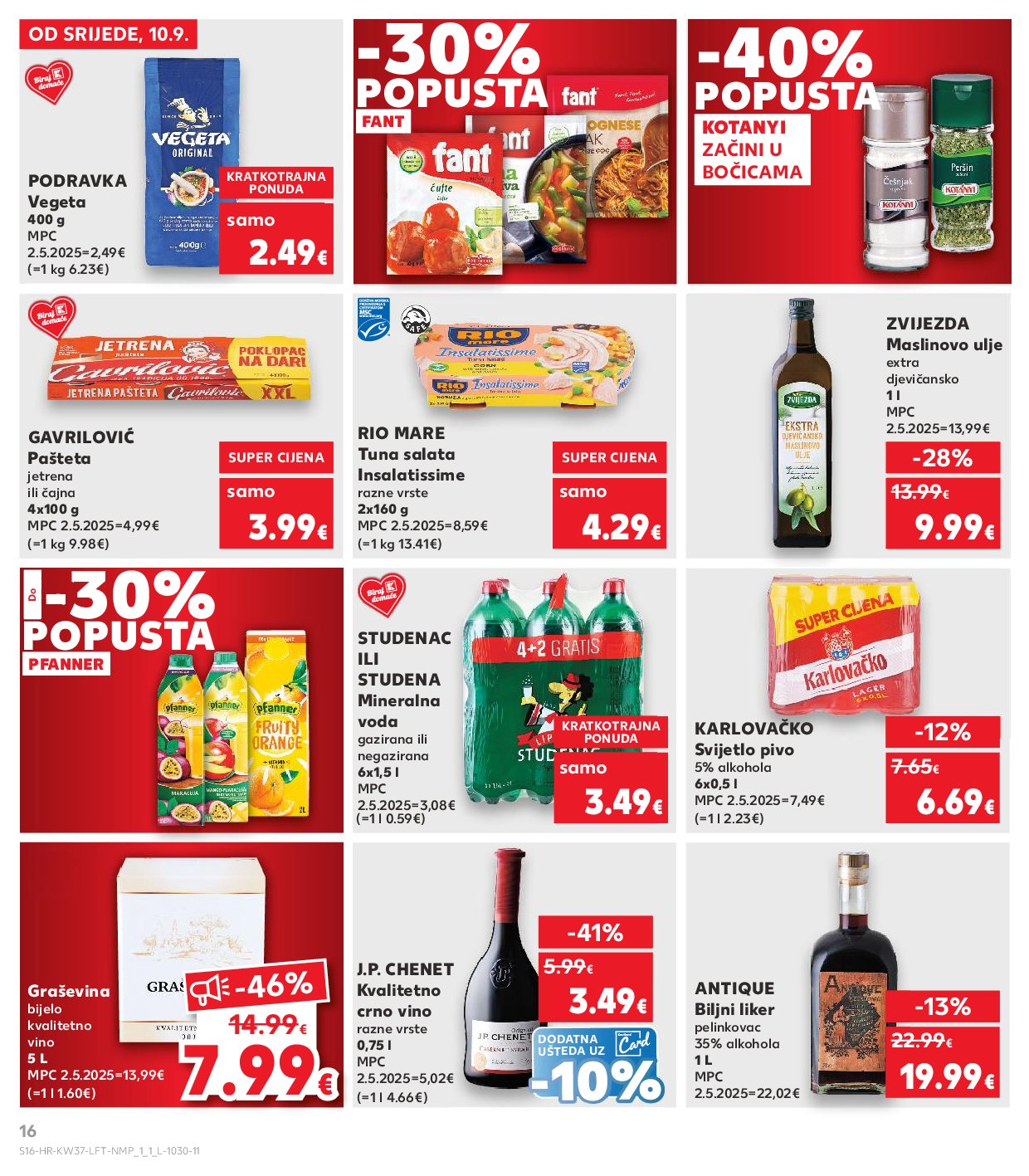 kaufland - Prelistajte katalog Kaufland, vrijedi od 10.09. do 16.09. - page: 16 kaufland - Prelistajte katalog Kaufland, vrijedi od 10.09. do 16.09. - page: 16