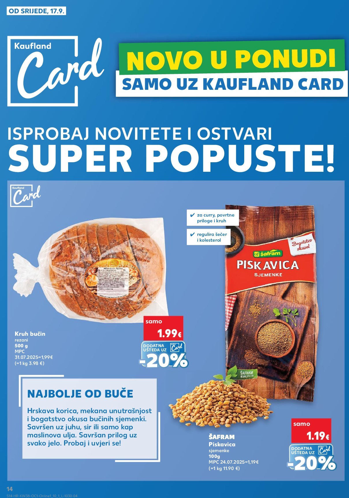 kaufland - Prelistajte katalog Kaufland - Želiš još bogatiju ponudu, vrijedi od 17.09. do 23.09. - page: 14