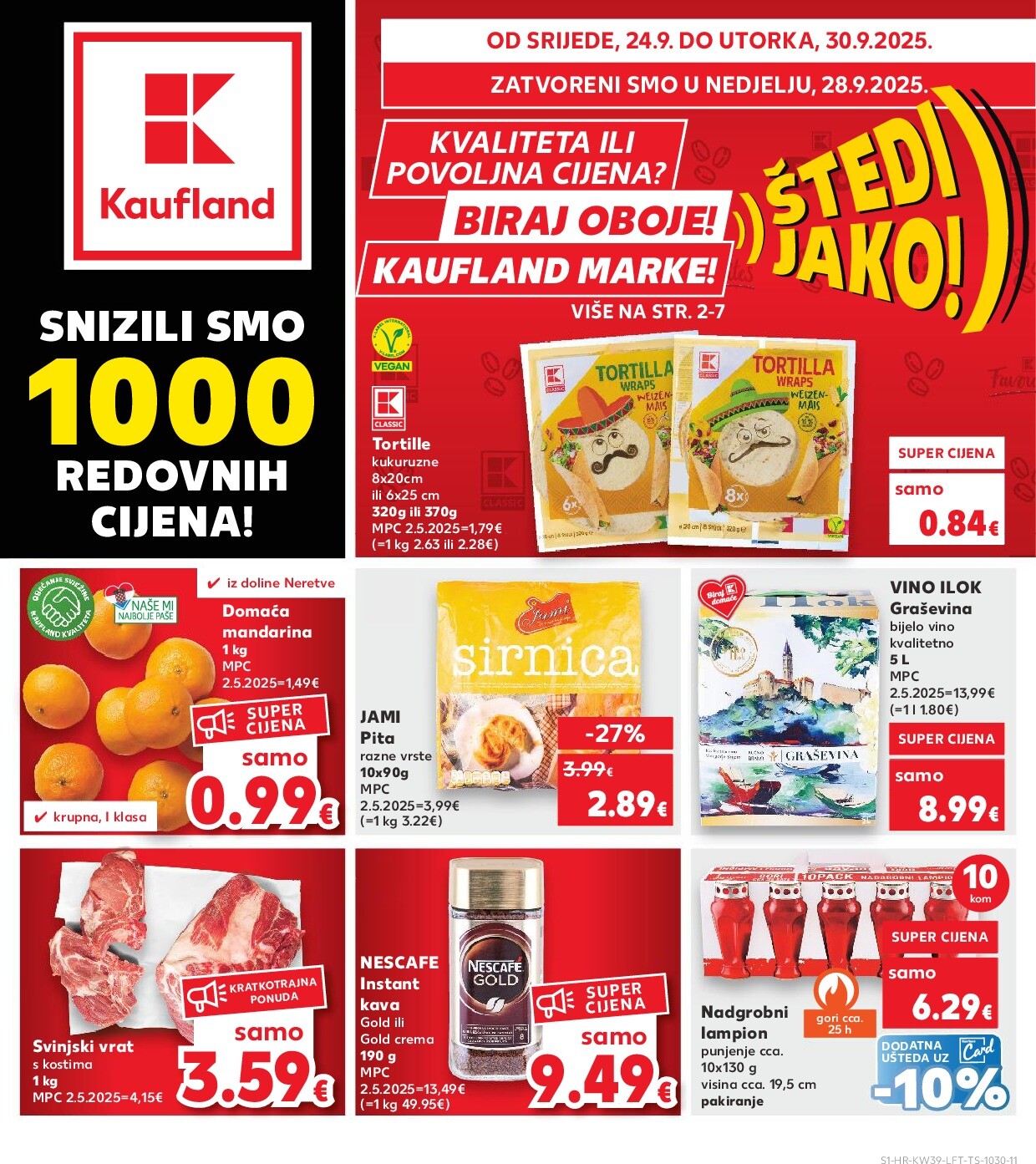 kaufland - Prelistajte katalog Kaufland, vrijedi od 24.09. do 30.09.