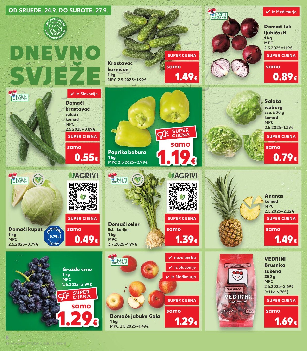 kaufland - Prelistajte katalog Kaufland, vrijedi od 24.09. do 30.09. - page: 8