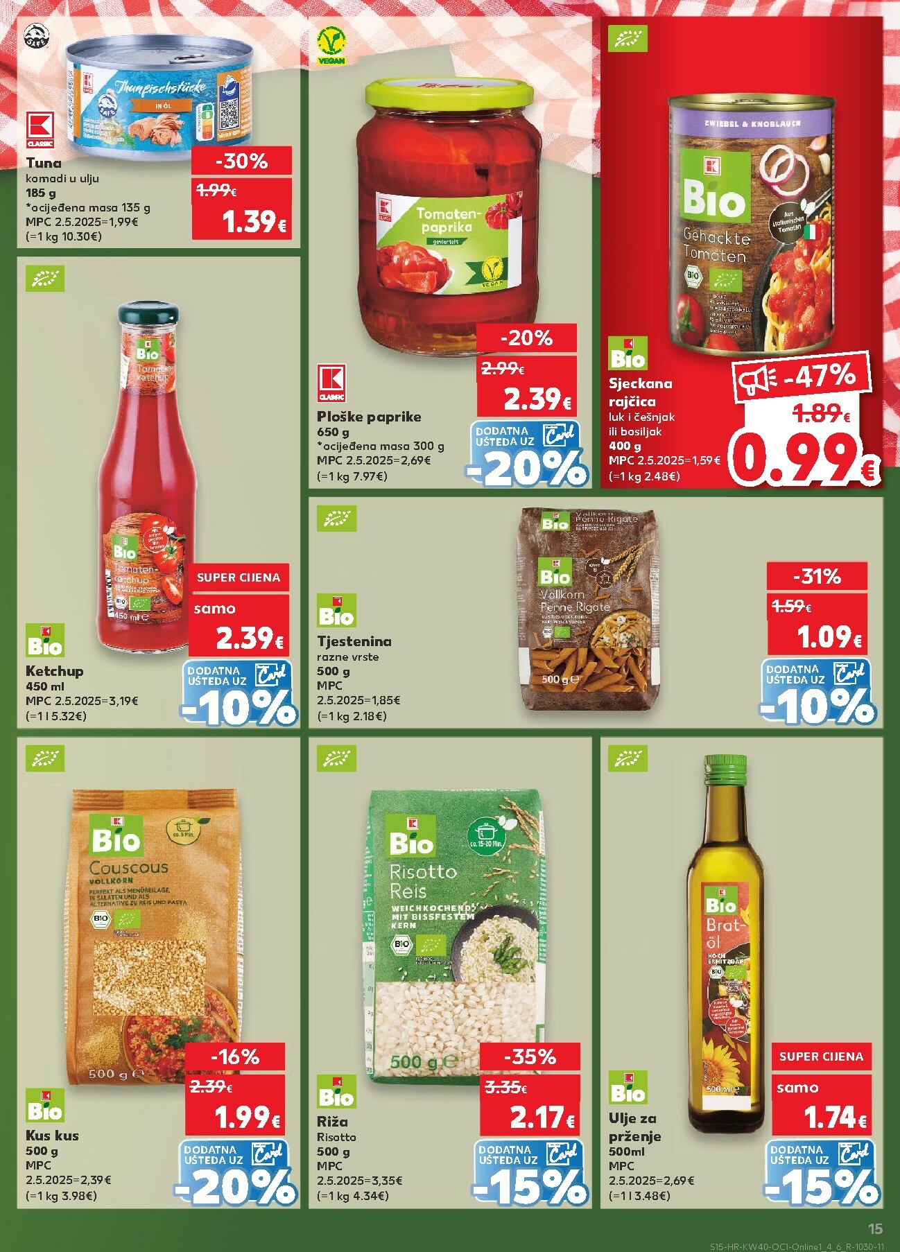 kaufland - Prelistajte katalog Kaufland - Želiš još bogatiju ponudu, vrijedi od 01.10. do 07.10. - page: 15