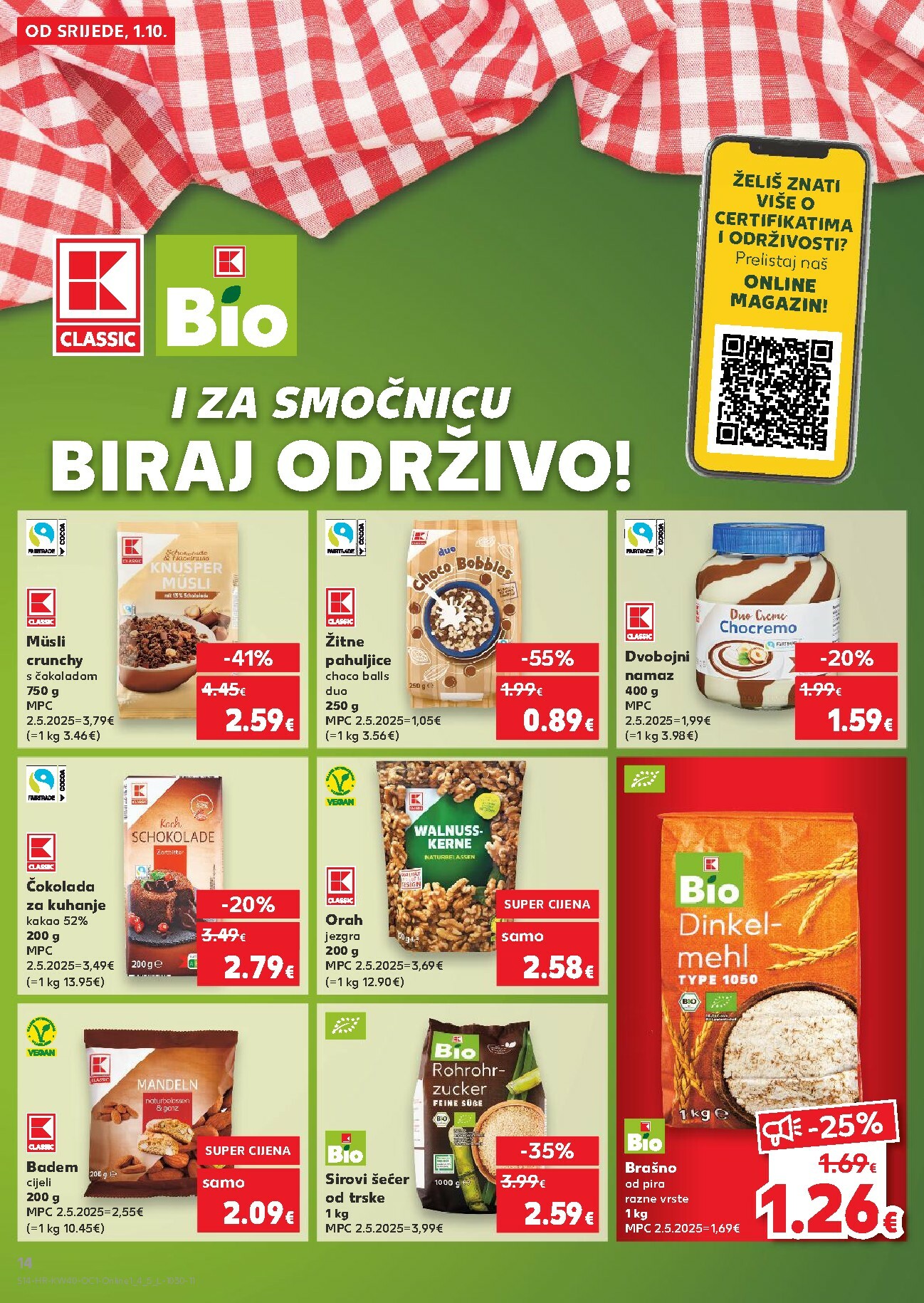kaufland - Prelistajte katalog Kaufland - Želiš još bogatiju ponudu, vrijedi od 01.10. do 07.10. - page: 14