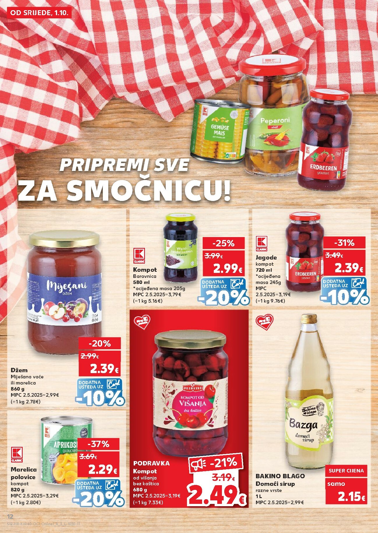 kaufland - Prelistajte katalog Kaufland - Želiš još bogatiju ponudu, vrijedi od 01.10. do 07.10. - page: 12