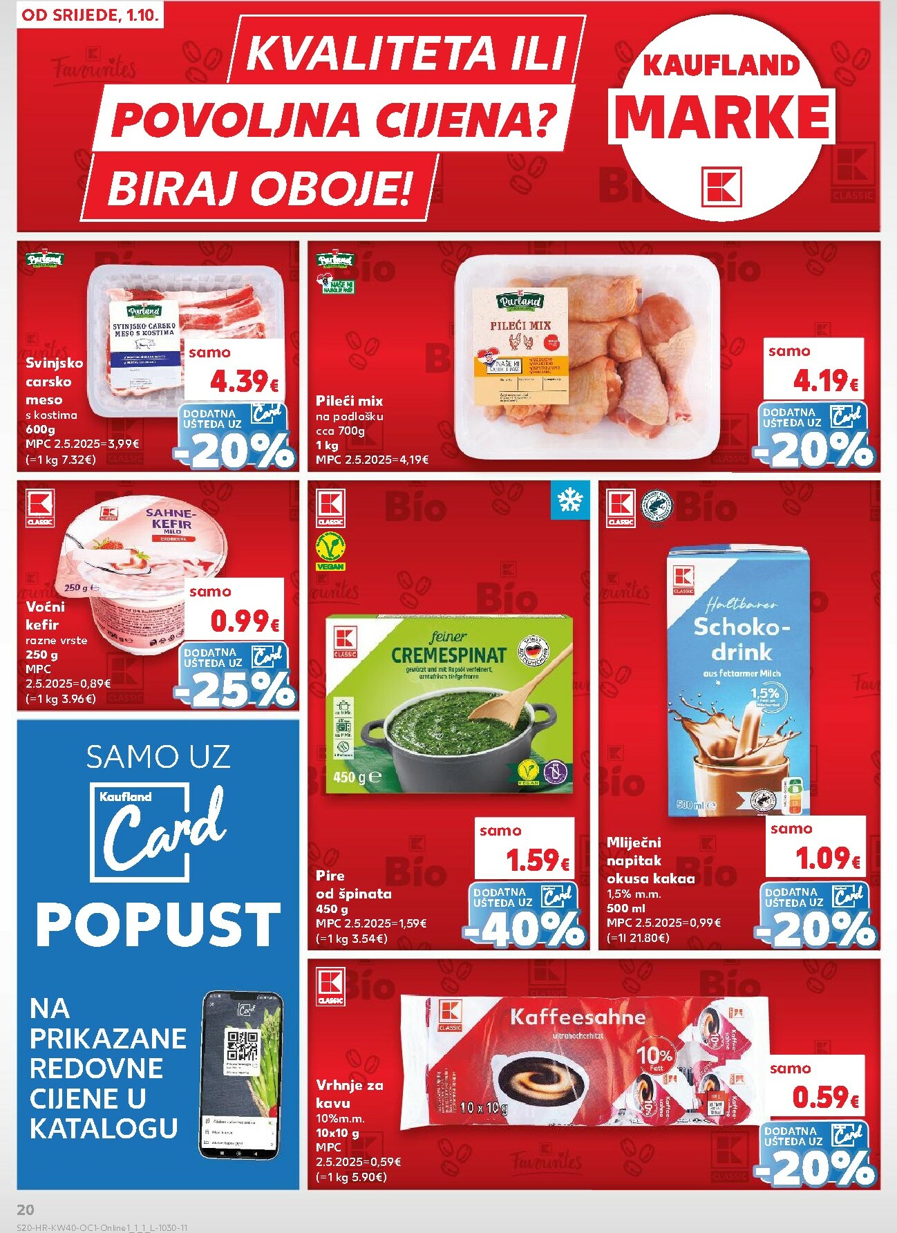 kaufland - Prelistajte katalog Kaufland - Želiš još bogatiju ponudu, vrijedi od 01.10. do 07.10. - page: 20
