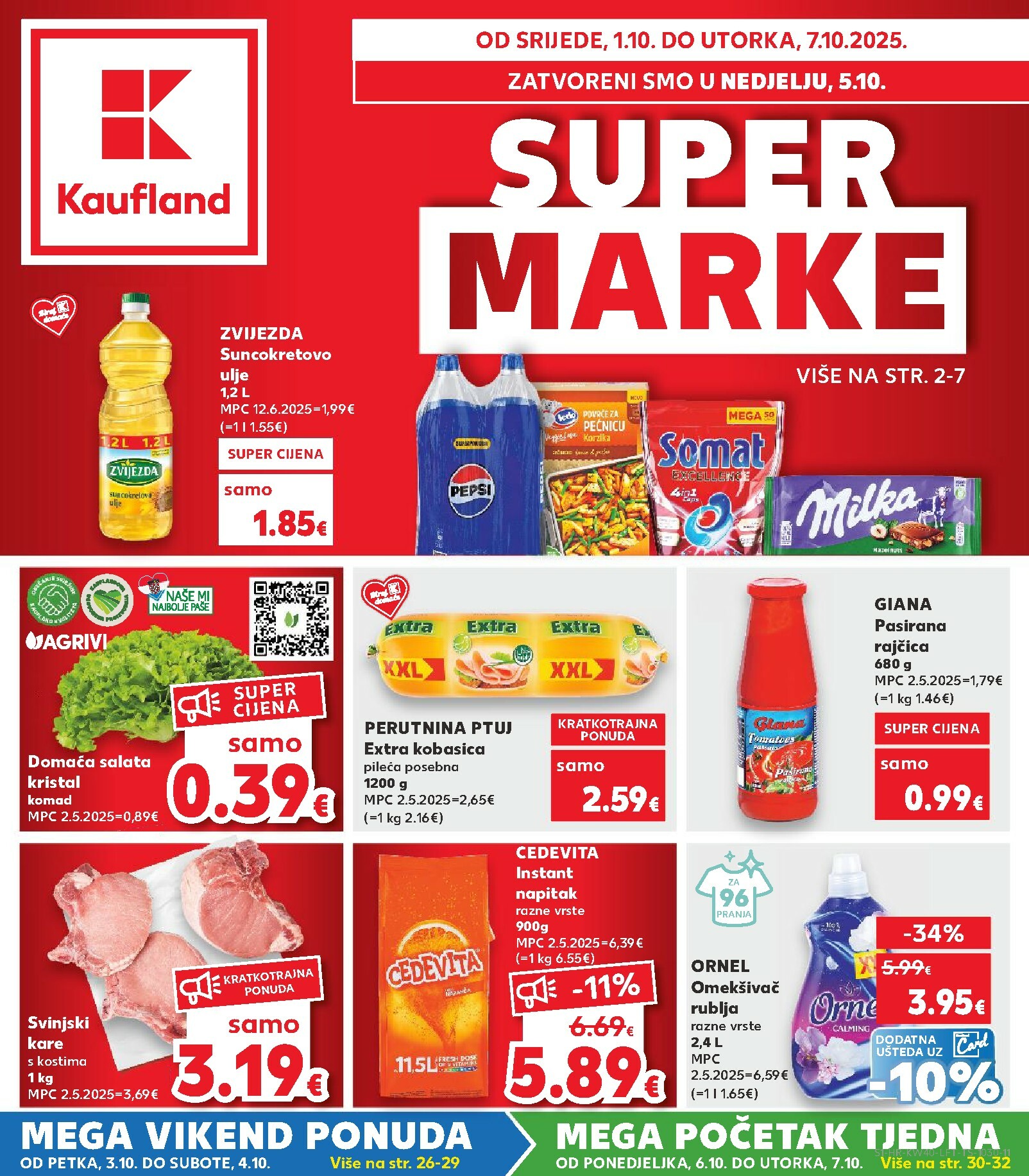 kaufland - Prelistajte katalog Kaufland, vrijedi od 01.10. do 07.10.
