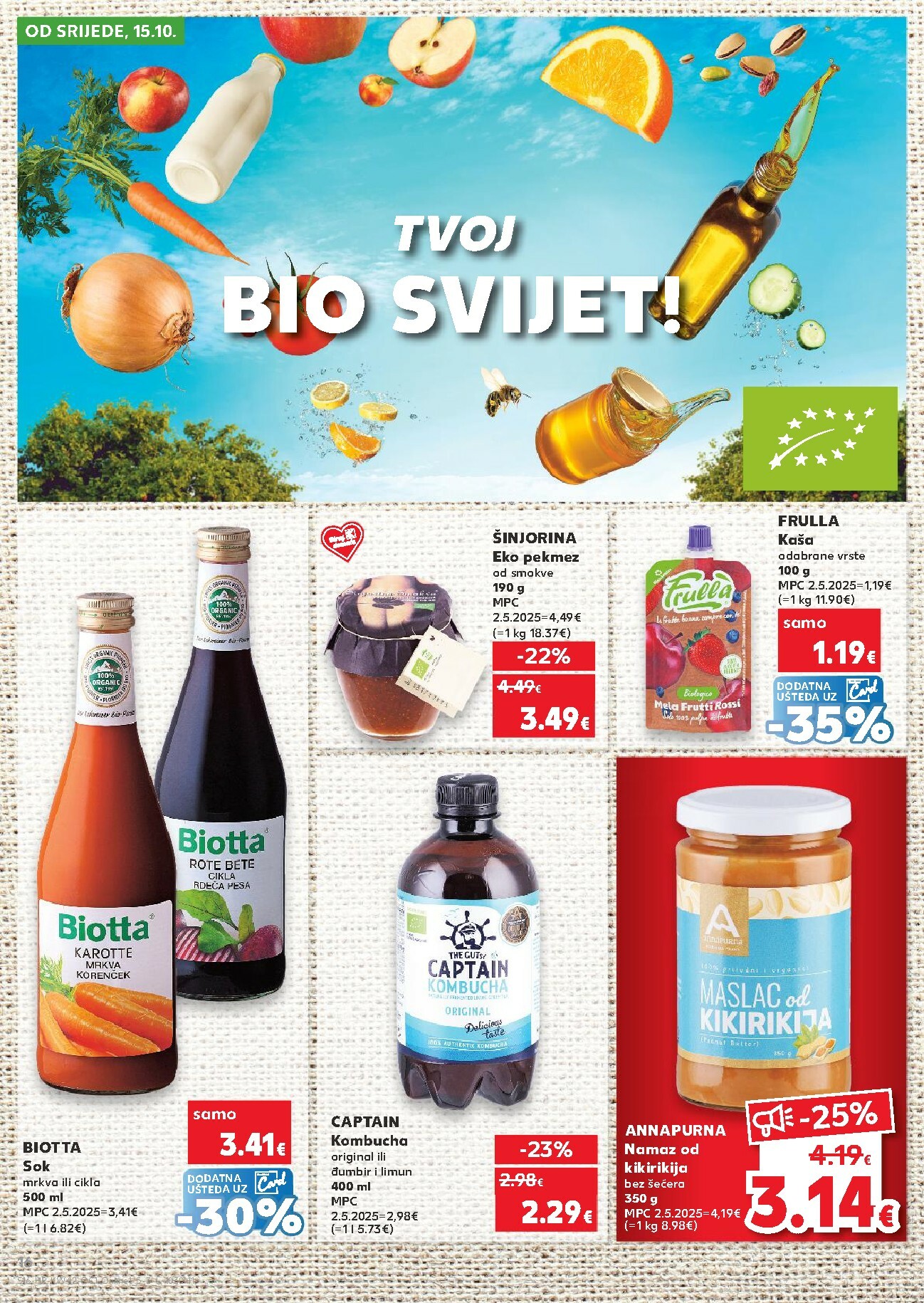kaufland - Prelistajte katalog Kaufland - Želiš još bogatiju ponudu, vrijedi od 15.10. do 21.10. - page: 16