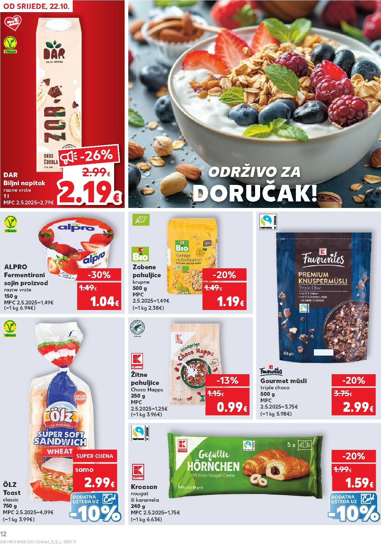 kaufland - Prelistajte katalog Kaufland - Želiš još bogatiju ponudu, vrijedi od 22.10. do 28.10. - page: 12