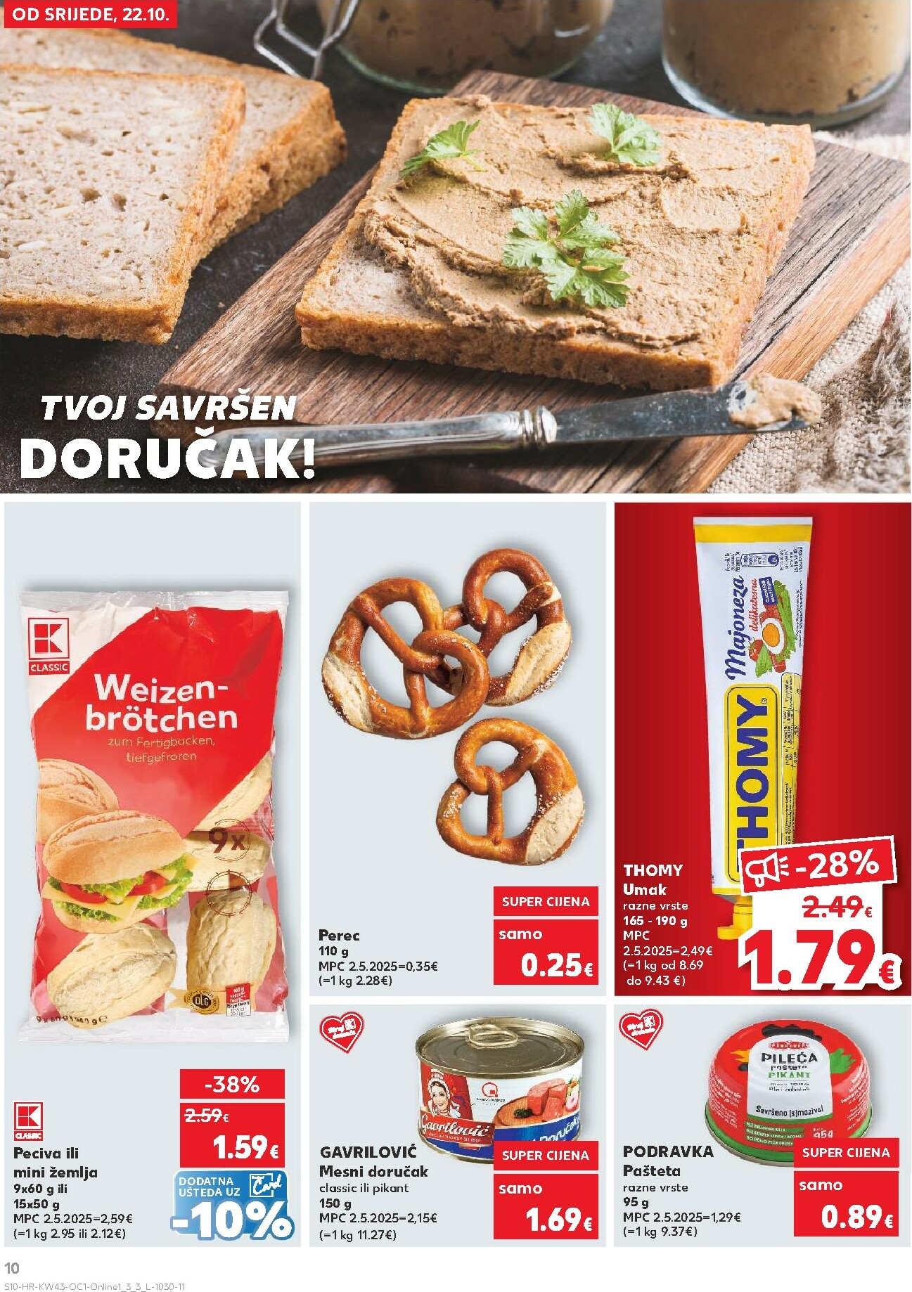 kaufland - Prelistajte katalog Kaufland - Želiš još bogatiju ponudu, vrijedi od 22.10. do 28.10. - page: 10