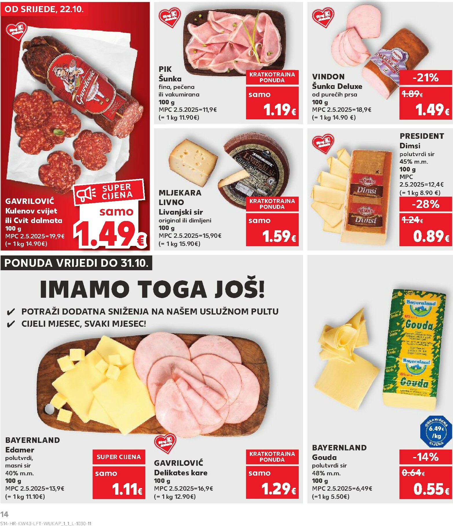 kaufland - Prelistajte katalog Kaufland, vrijedi od 22.10. do 28.10. - page: 14