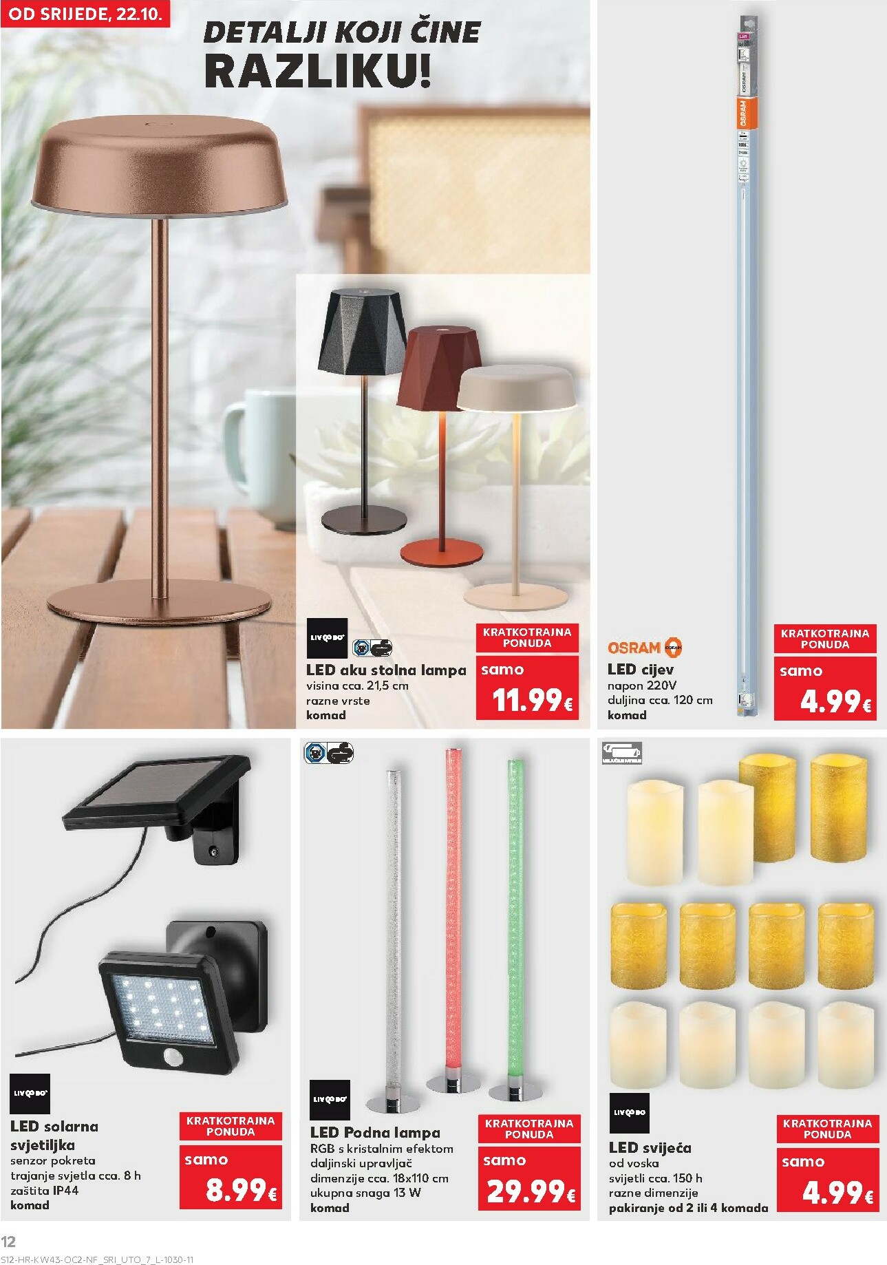 kaufland - Prelistajte katalog Kaufland - Neprehrambenih proizvoda, vrijedi od 22.10. do 28.10. - page: 12