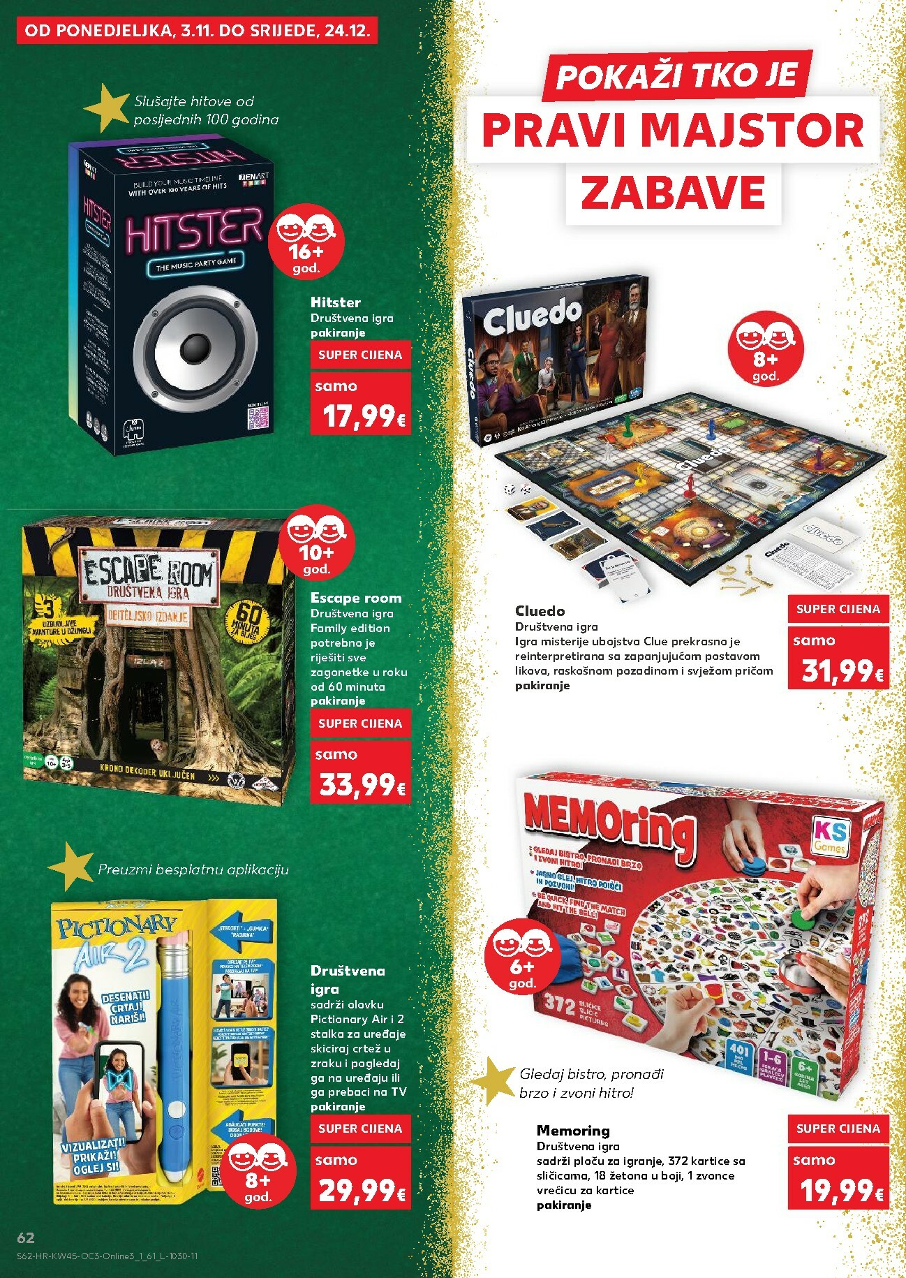 kaufland - Prelistajte katalog Kaufland - Veseli Božić, vrijedi od 03.11. do 24.12. - page: 62
