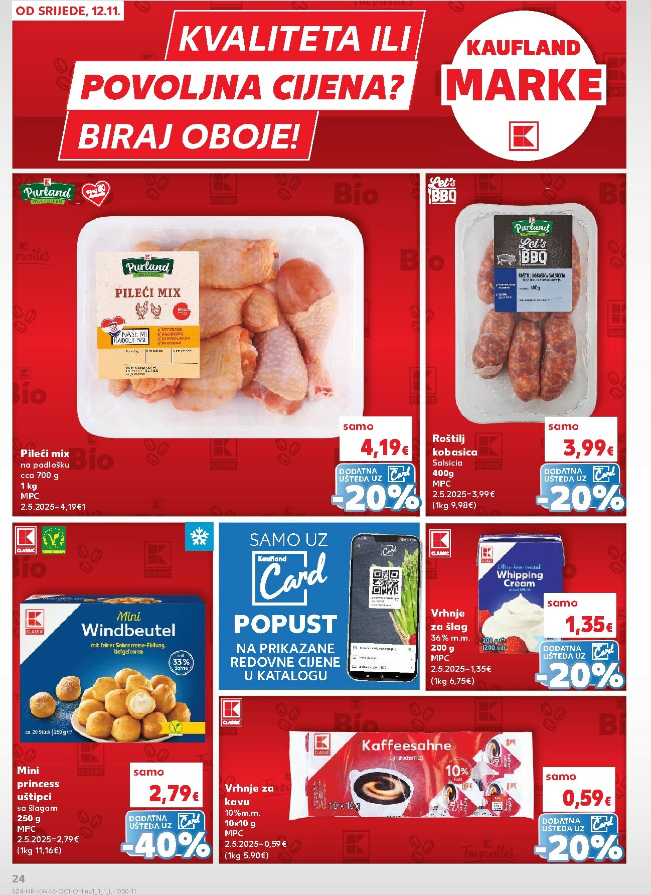 kaufland - Prelistajte katalog Kaufland - Osvoji karte, vrijedi od 12.11. do 17.11. - page: 24