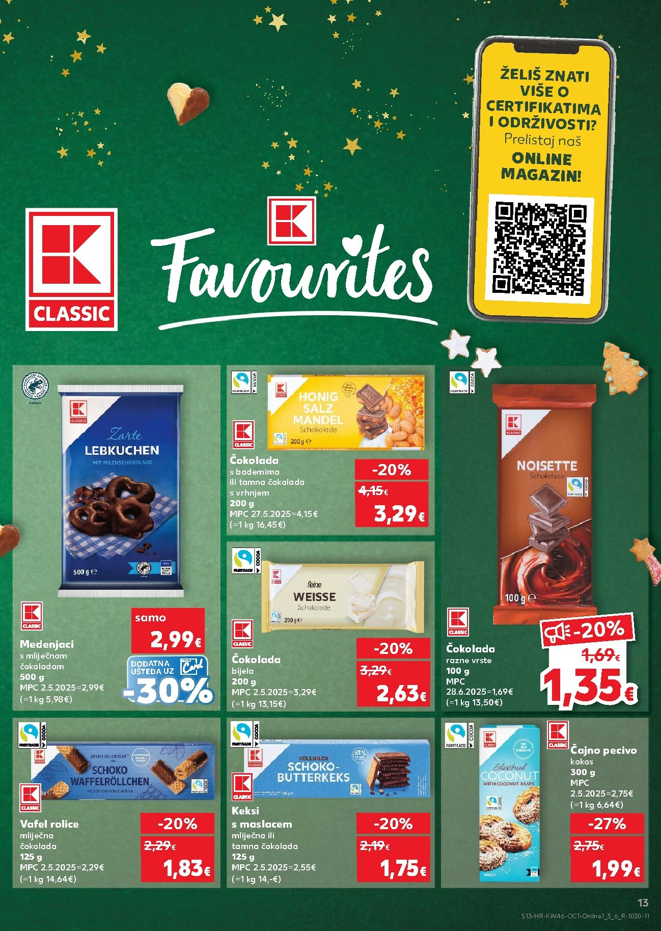 kaufland - Prelistajte katalog Kaufland - Osvoji karte, vrijedi od 12.11. do 17.11. - page: 13