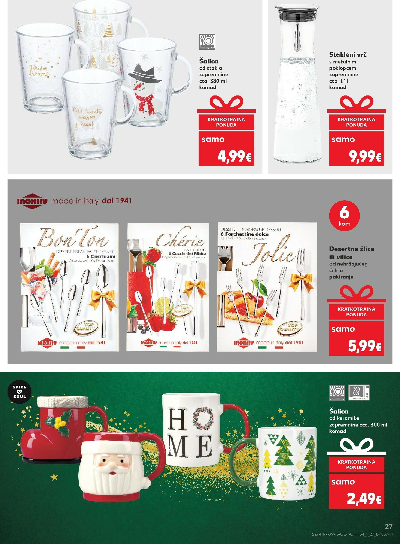 kaufland - Prelistajte katalog Kaufland - Blagdani u twom domu, vrijedi od 26.11. do 26.12. - page: 27