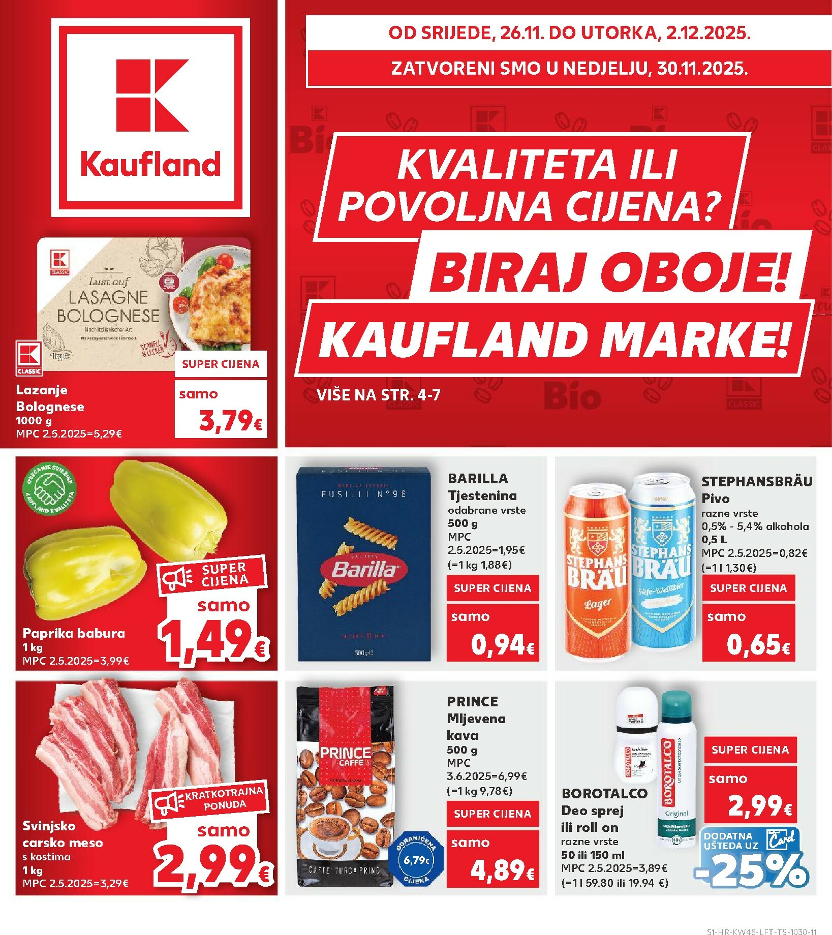 kaufland - Prelistajte katalog Kaufland, vrijedi od 26.11. do 02.12.