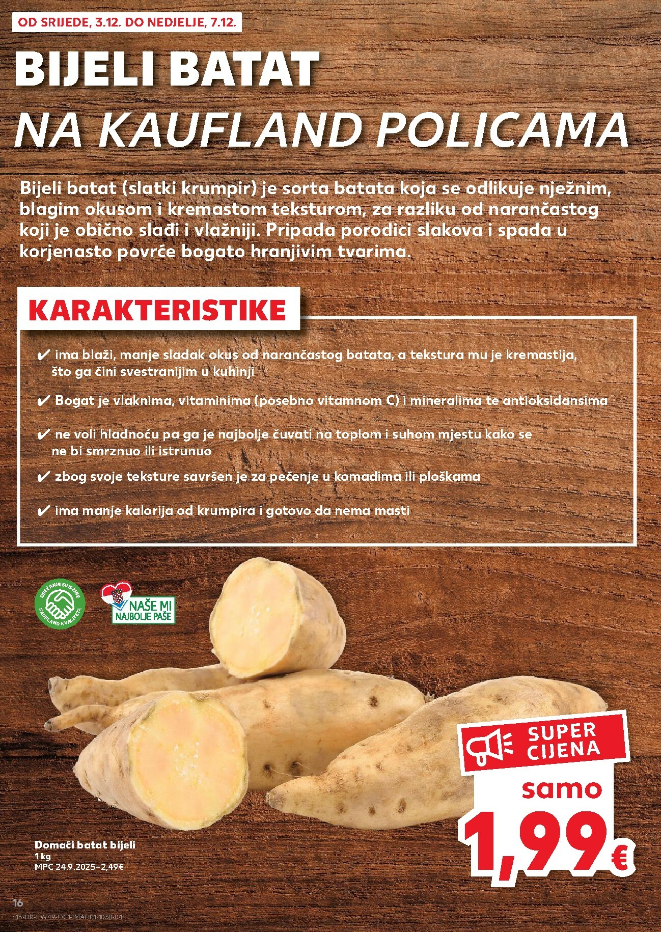 kaufland - Prelistajte katalog Kaufland - Želiš još bogatiju ponudu, vrijedi od 03.12. do 09.12. - page: 16