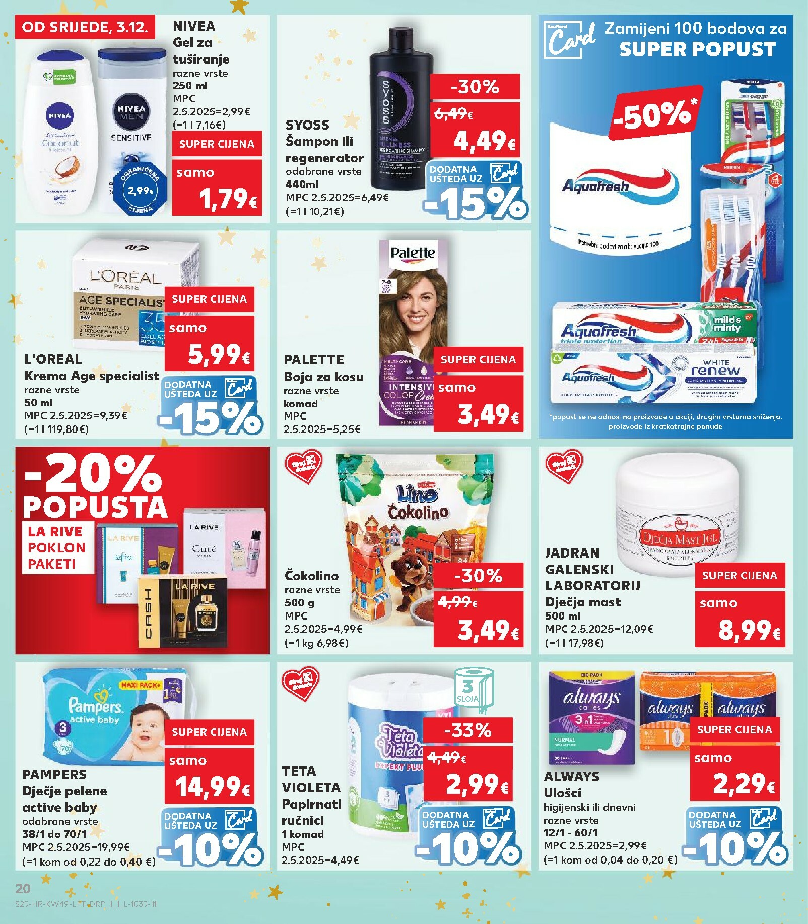 kaufland - Prelistajte katalog Kaufland - Obiteljska Pakiranja, vrijedi od 03.12. do 09.12. - page: 20