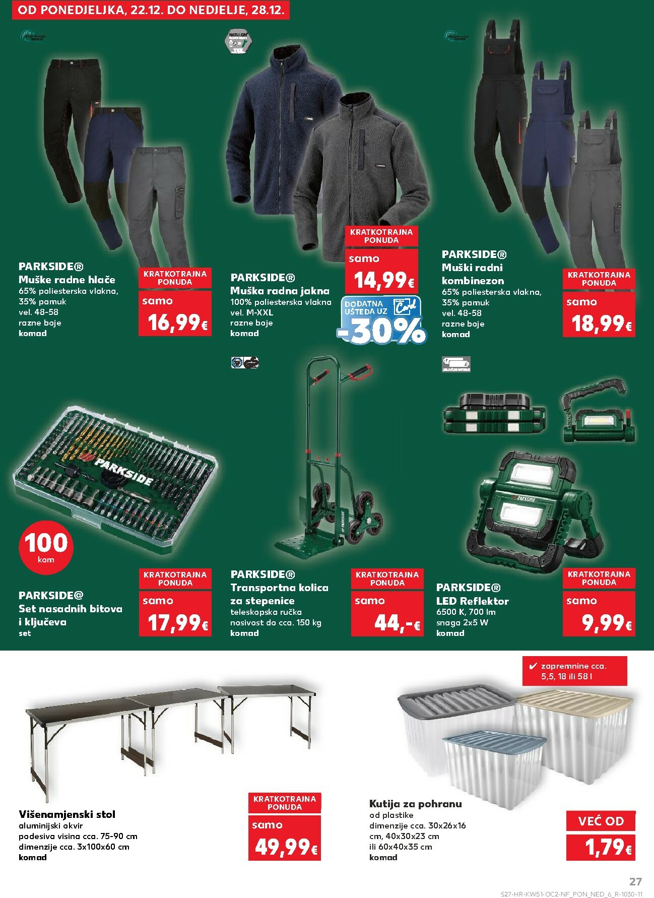 kaufland - Prelistajte katalog Kaufland - Neprehrambenih proizvoda, vrijedi od 17.12. do 26.12. - page: 27