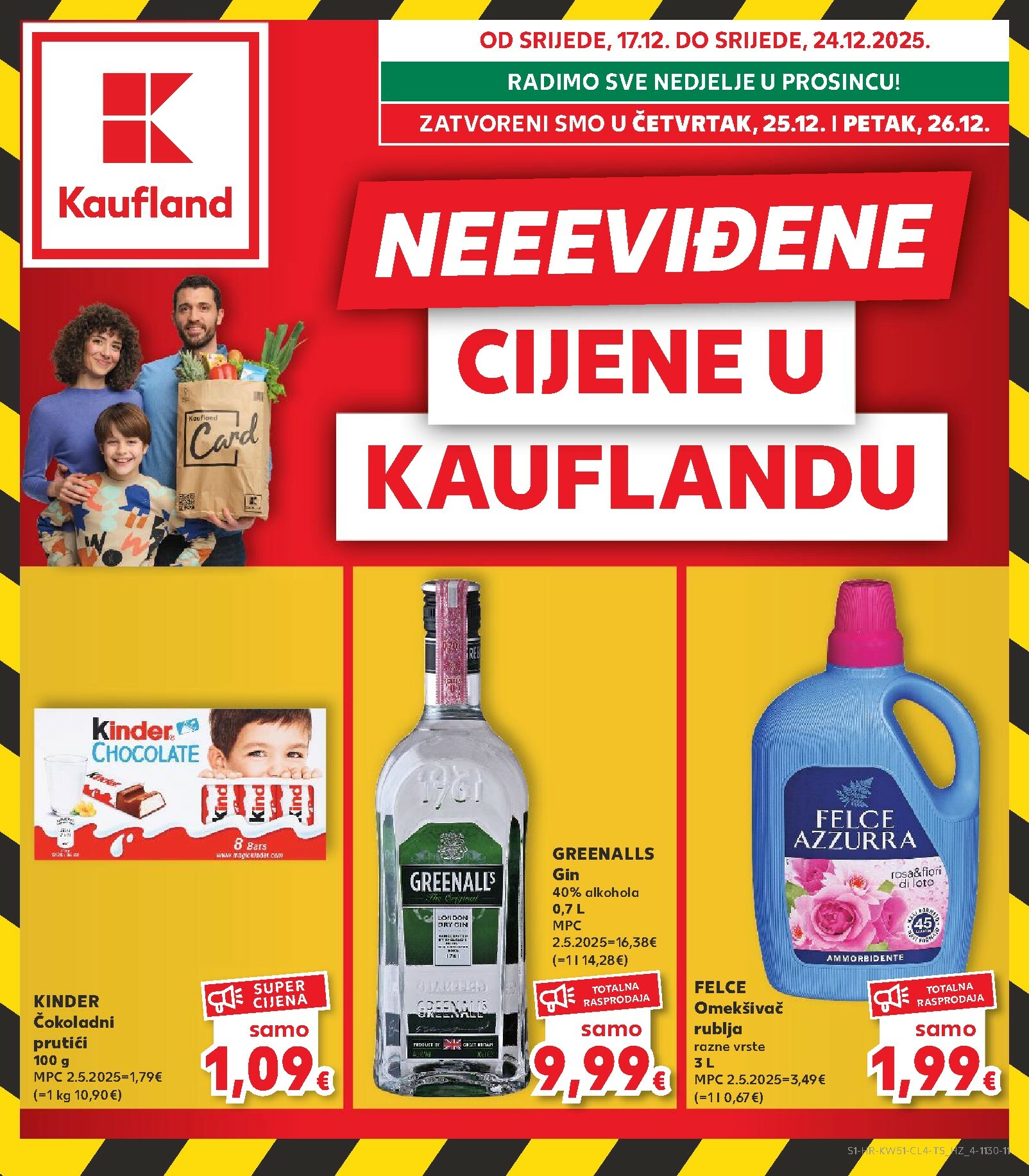 kaufland - Prelistajte katalog Kaufland - Cijene, vrijedi od 17.12. do 26.12.